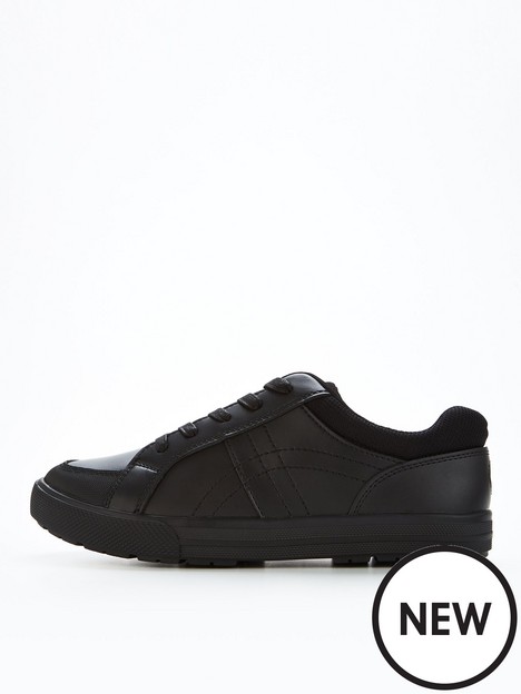 everyday-boys-leather-lace-up-school-trainers-black