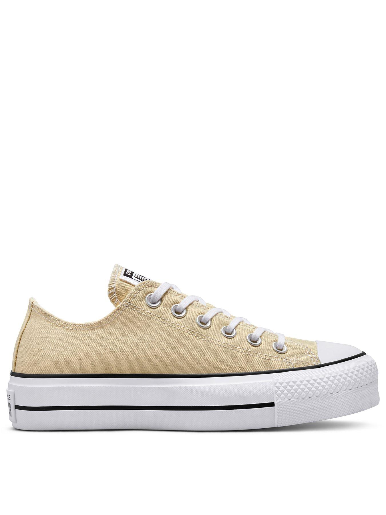 Cream converse shoes online