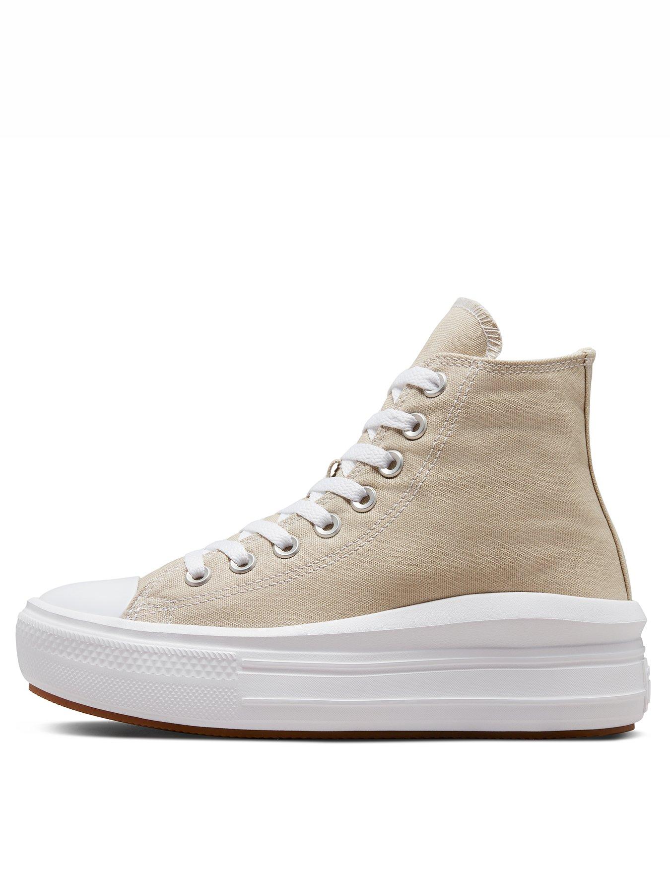 Converse Chuck Taylor All Platform Hi-Tops - Beige | Very Ireland