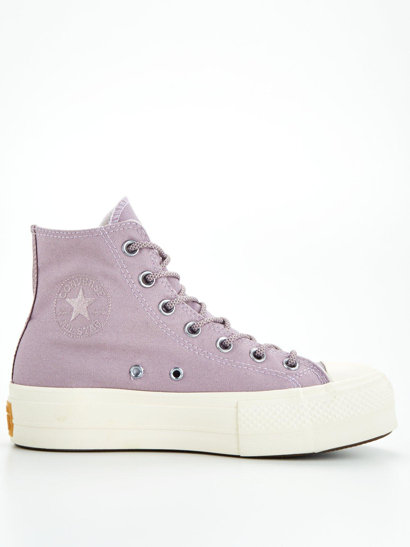 Light purple cheap converse womens