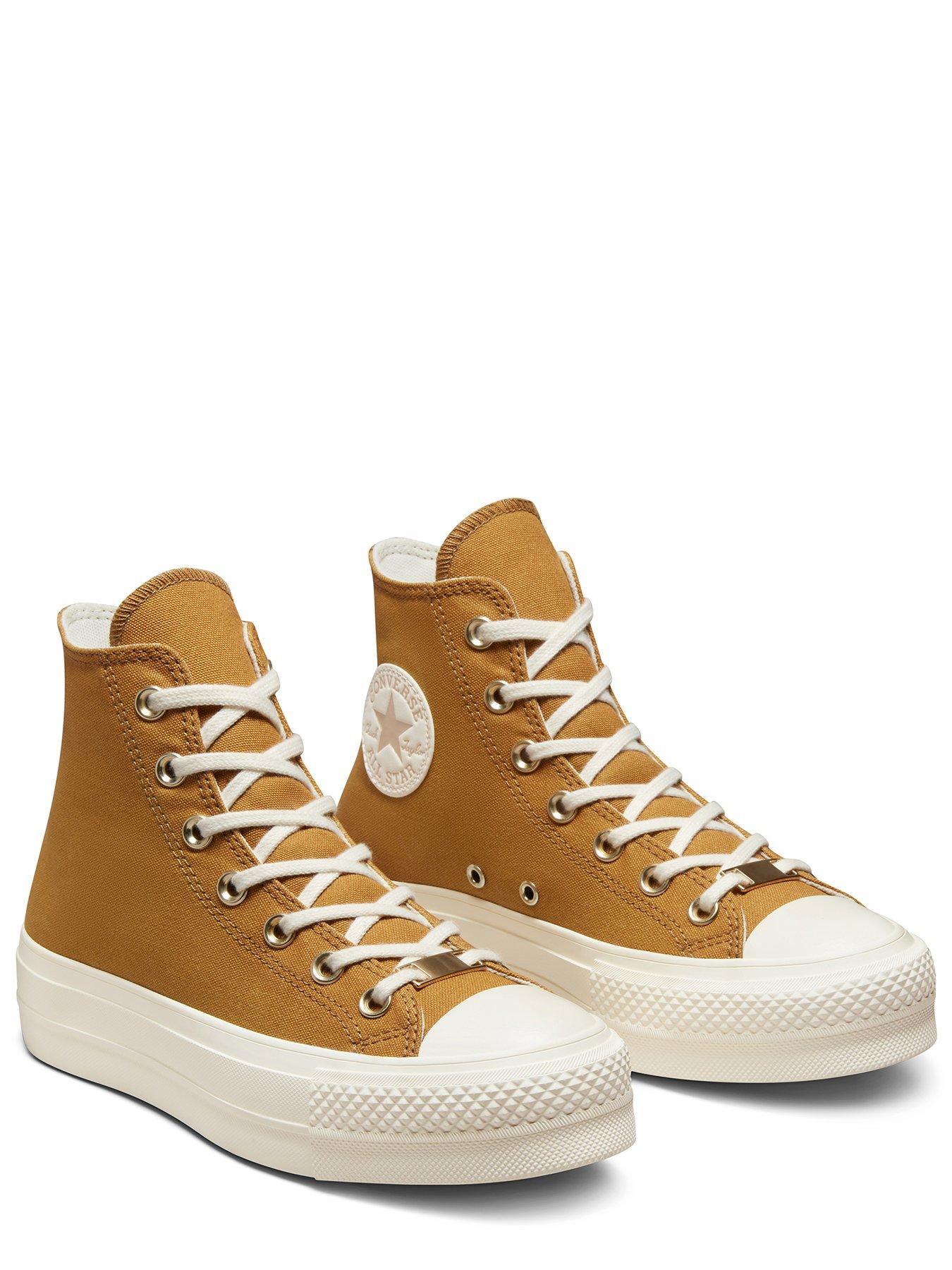 converse-womens-chuck-taylor-all-star-lift-hi-top-trainers-tanback