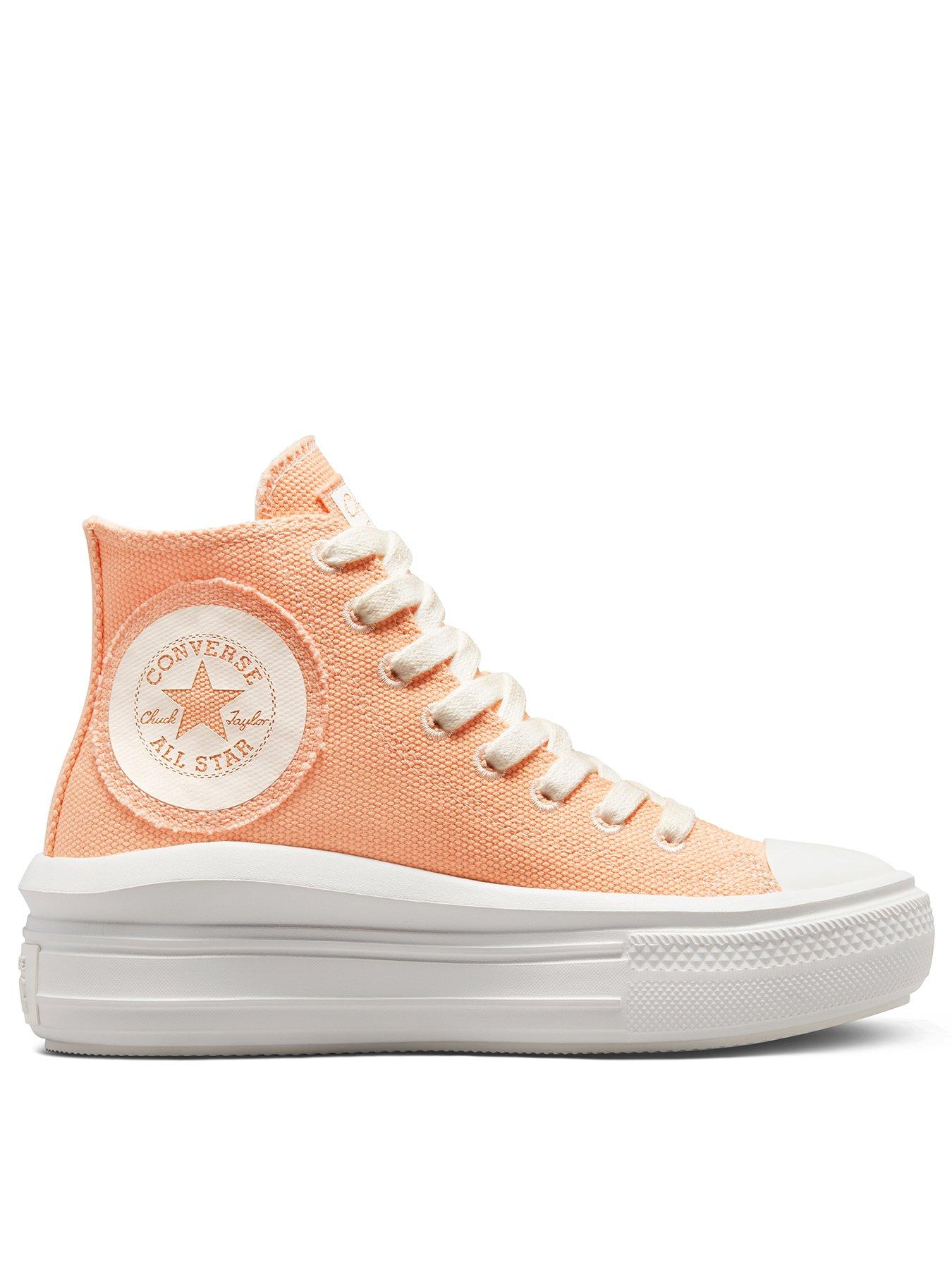 Orange on sale converse womens