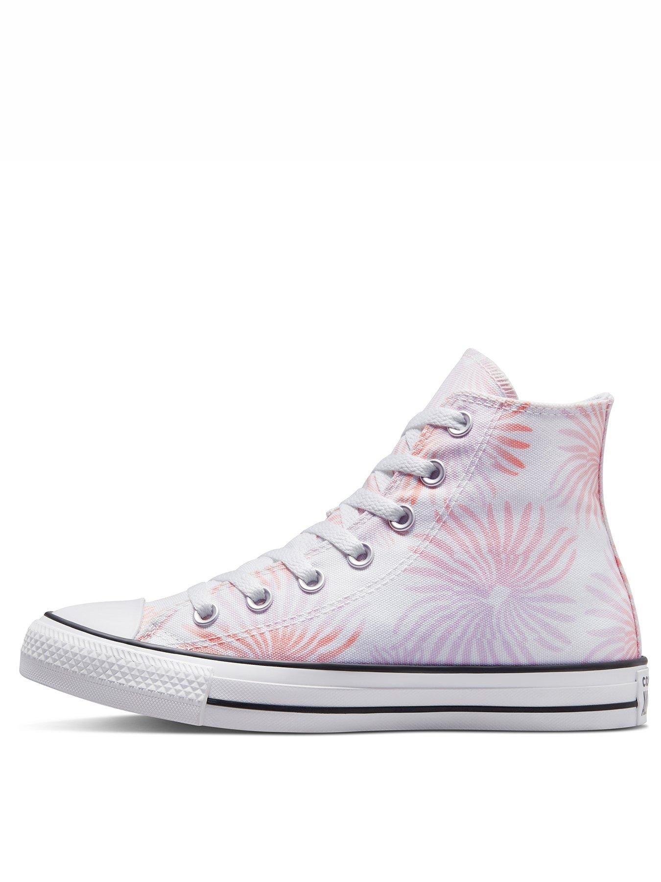 converse purple floral
