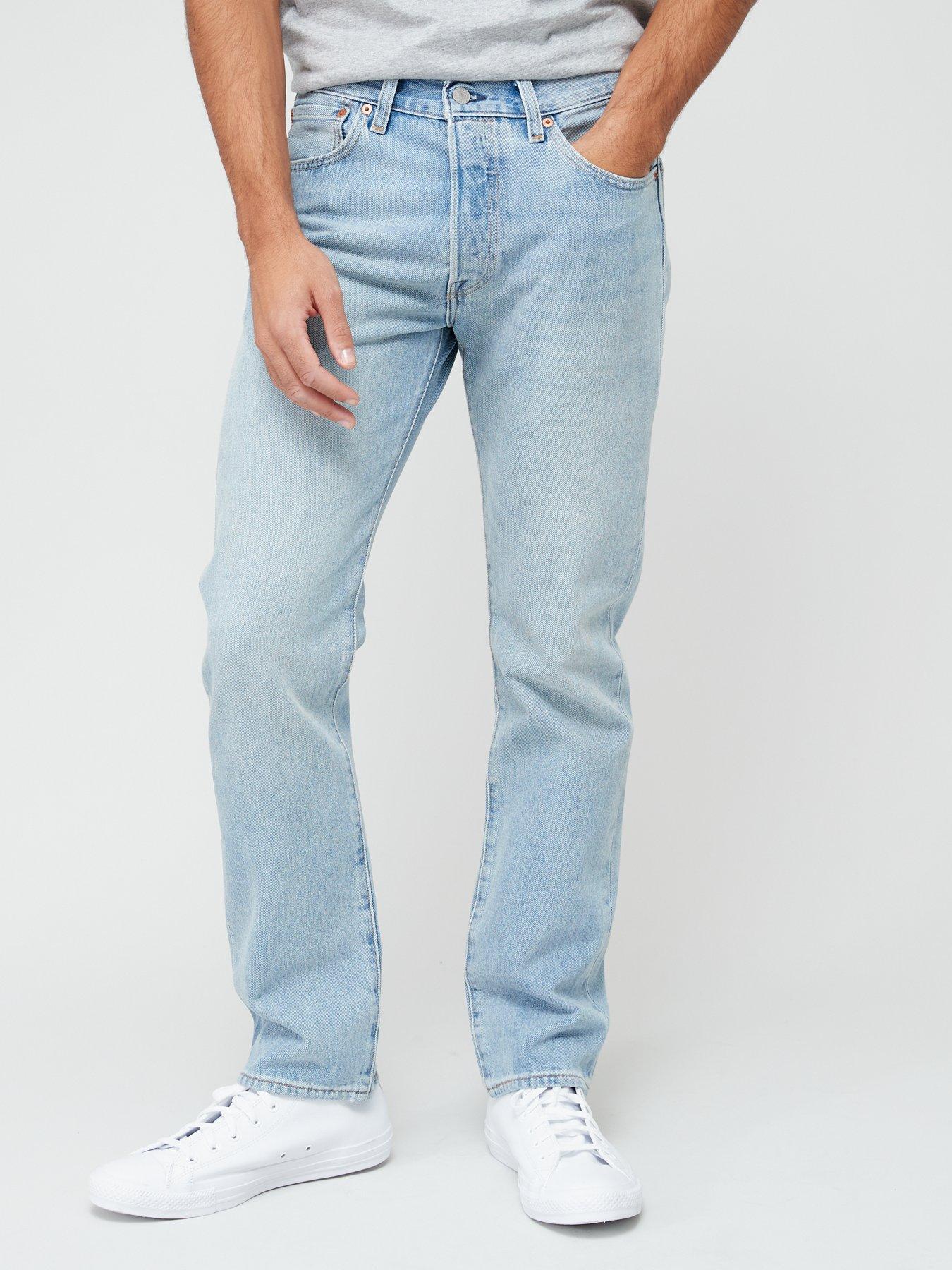 Levis 501 mens store light wash