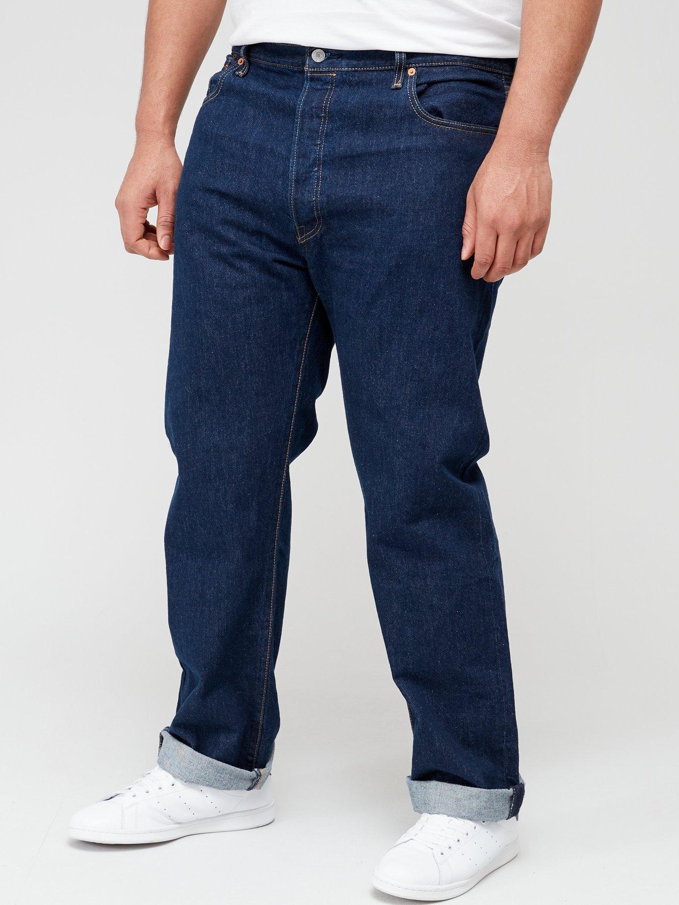Levi's Big Tall 501 Original Straight Fit Jeans Onewash Dark