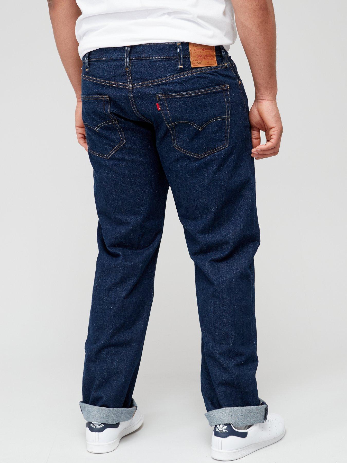 Levi's Big Tall 501 Original Straight Fit Jeans Onewash Dark