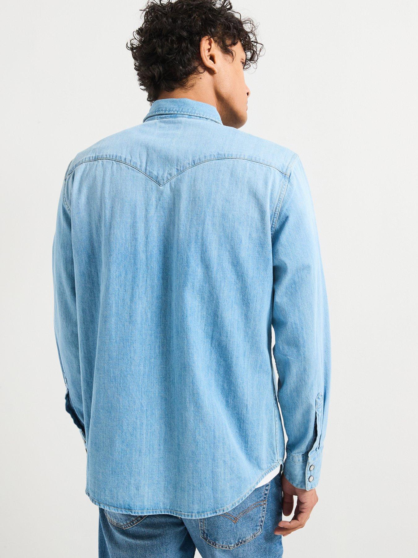 Barstow Western Denim Shirt - Light Wash