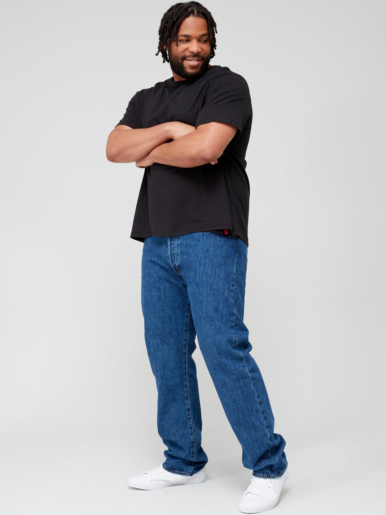 Image 4 of 5 of Levi's Big &amp; Tall Small Logo 2 Pack T-Shirt - Black