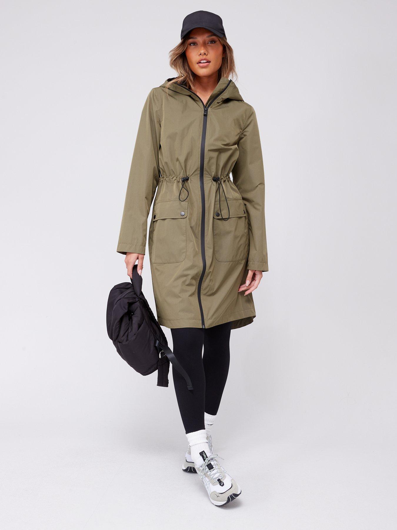 Khaki lightweight best sale parka womens