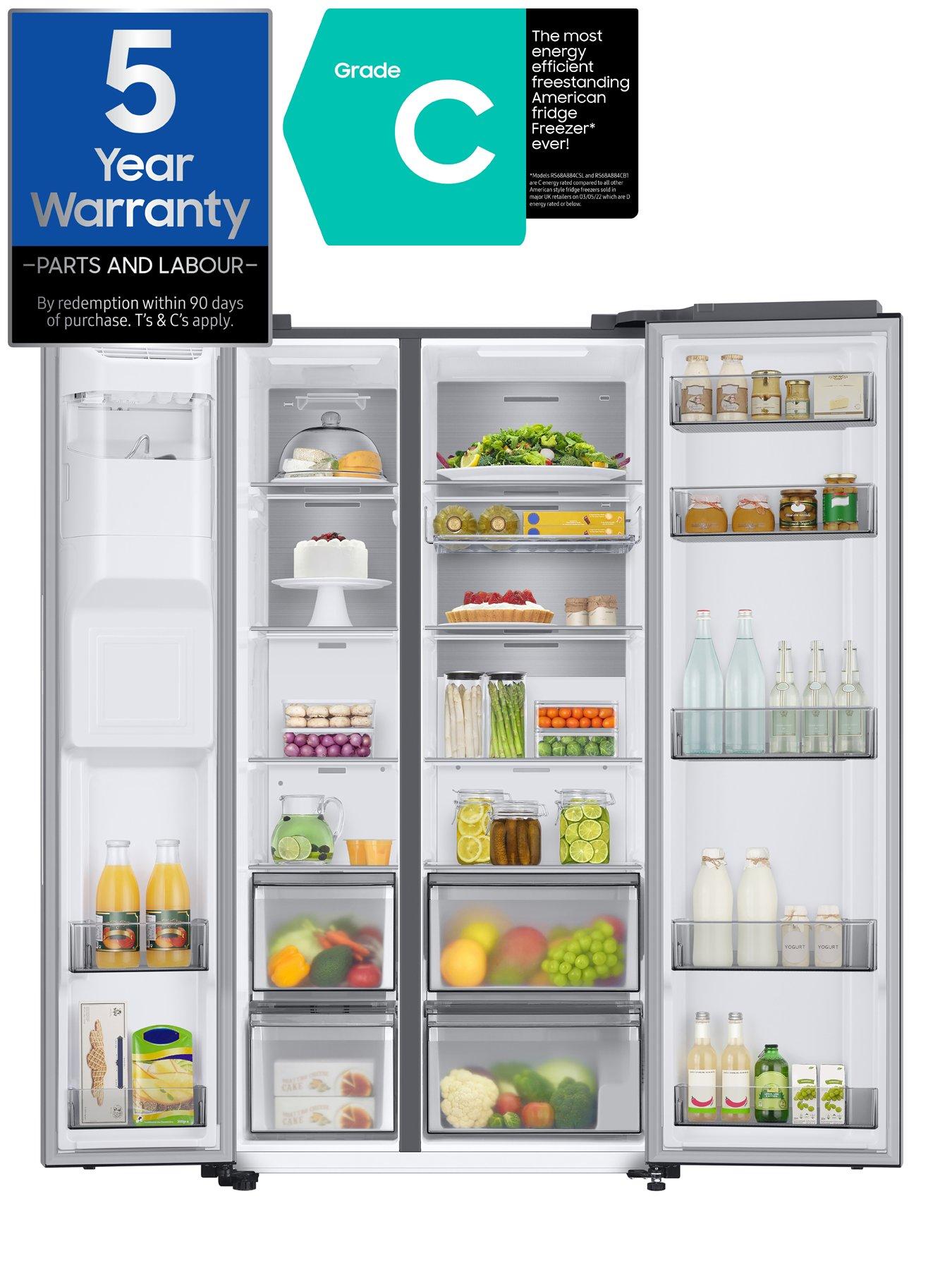 Image 2 of 8 of Samsung Series 8 RS68A884CSL/EU American-Style Fridge Freezer&nbsp;with SpaceMax&trade; Technology - C Rated -&nbsp;Silver