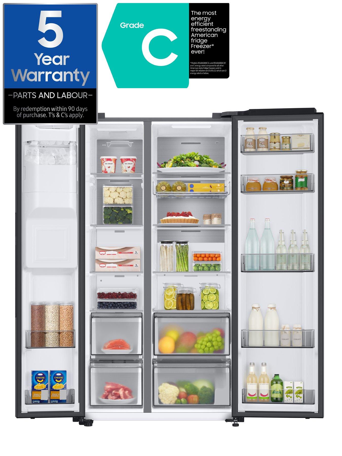 Image 2 of 8 of Samsung Series 8 RS68A884CB1/EU American-Style Fridge Freezer with SpaceMax&trade; Technology - C Rated -&nbsp;Black Stainless Steel