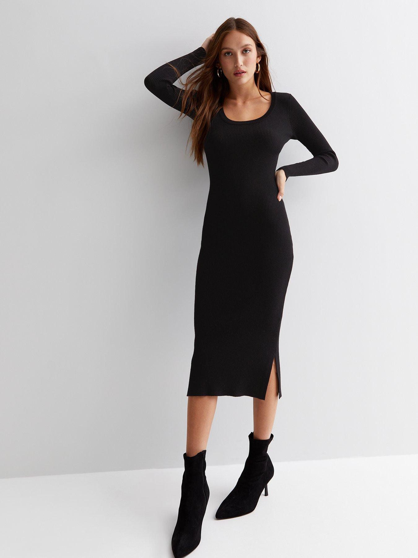 Midi bandage clearance dress long sleeve