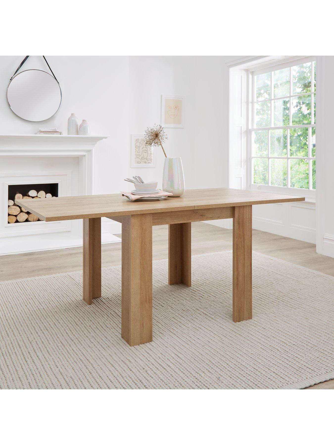 Image of Everyday Panama 80-160 cm Extending Dining Table - Dark Oak - FSC® Certified