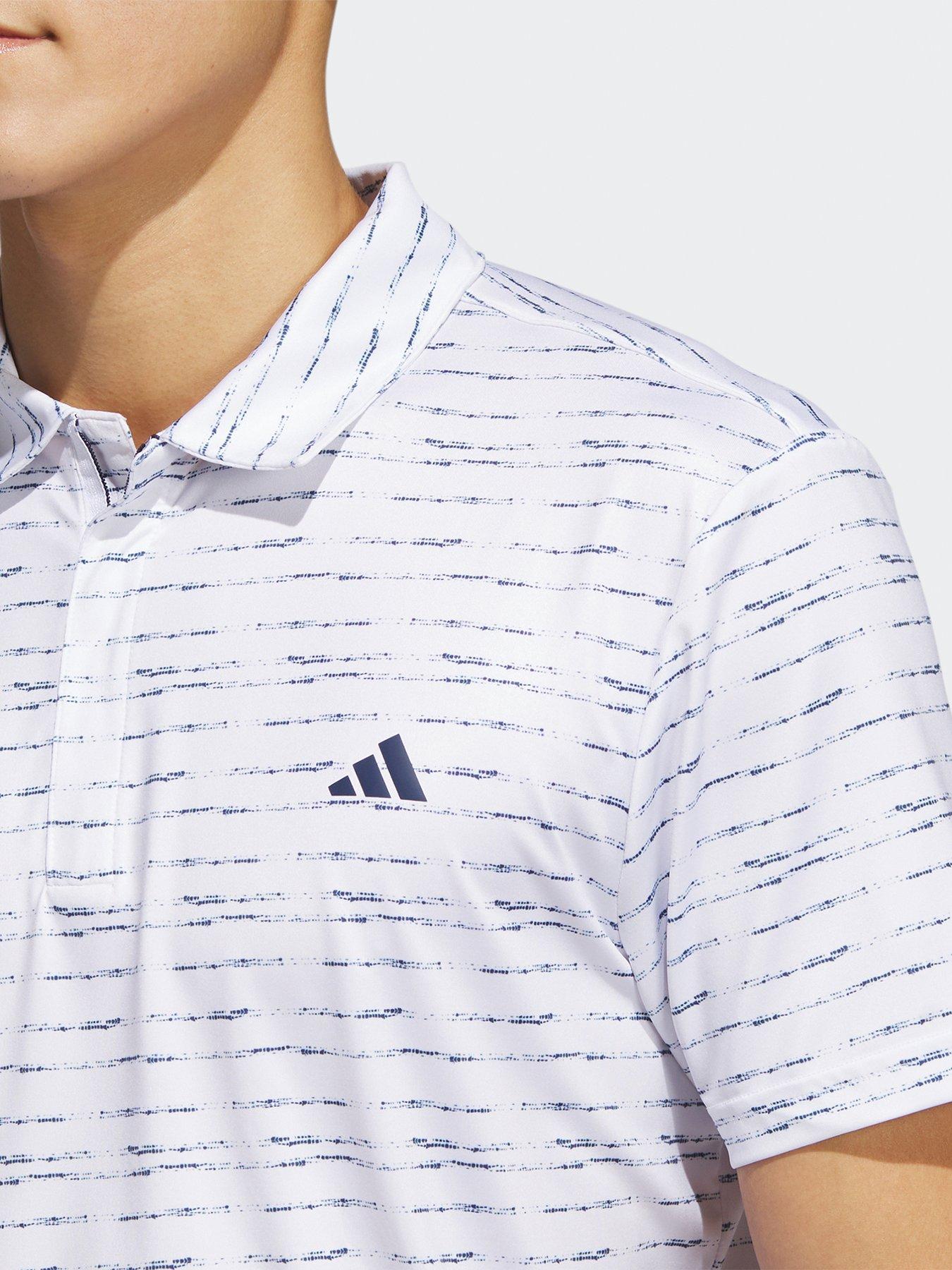 adidas-golf-mens-stripe-zipper-polo-whiteoutfit