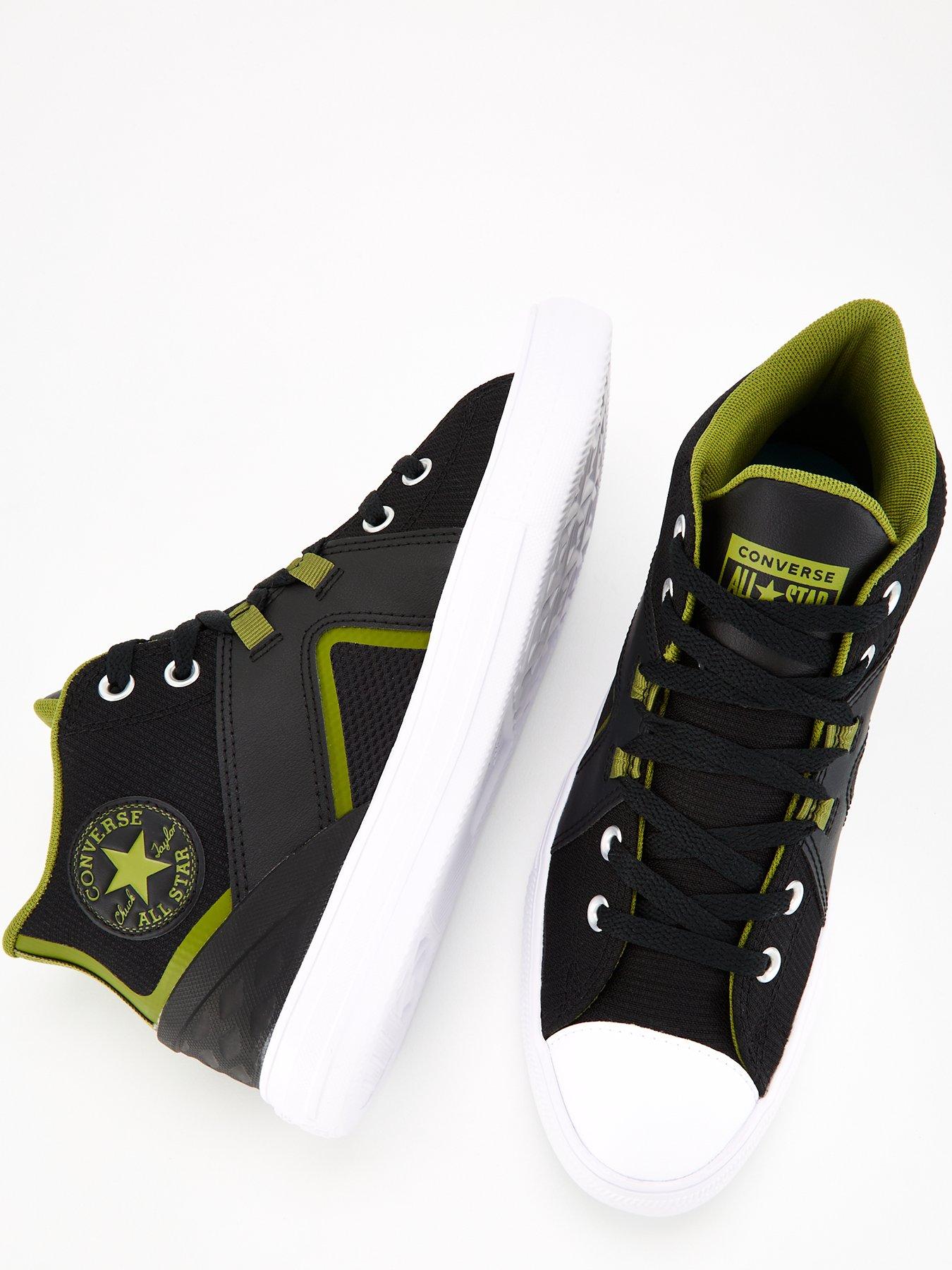 Converse black outlet green