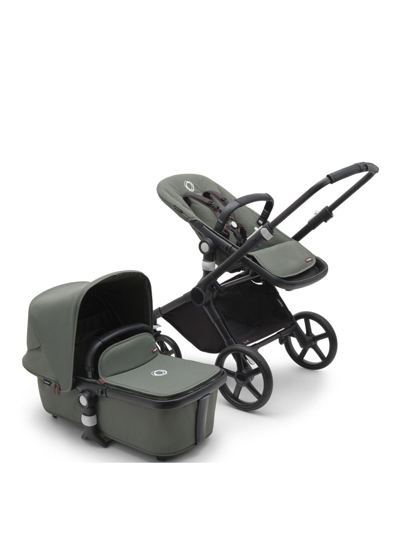 Image 1 of 7 of Bugaboo Fox Cub Complete - Black/Forest Green