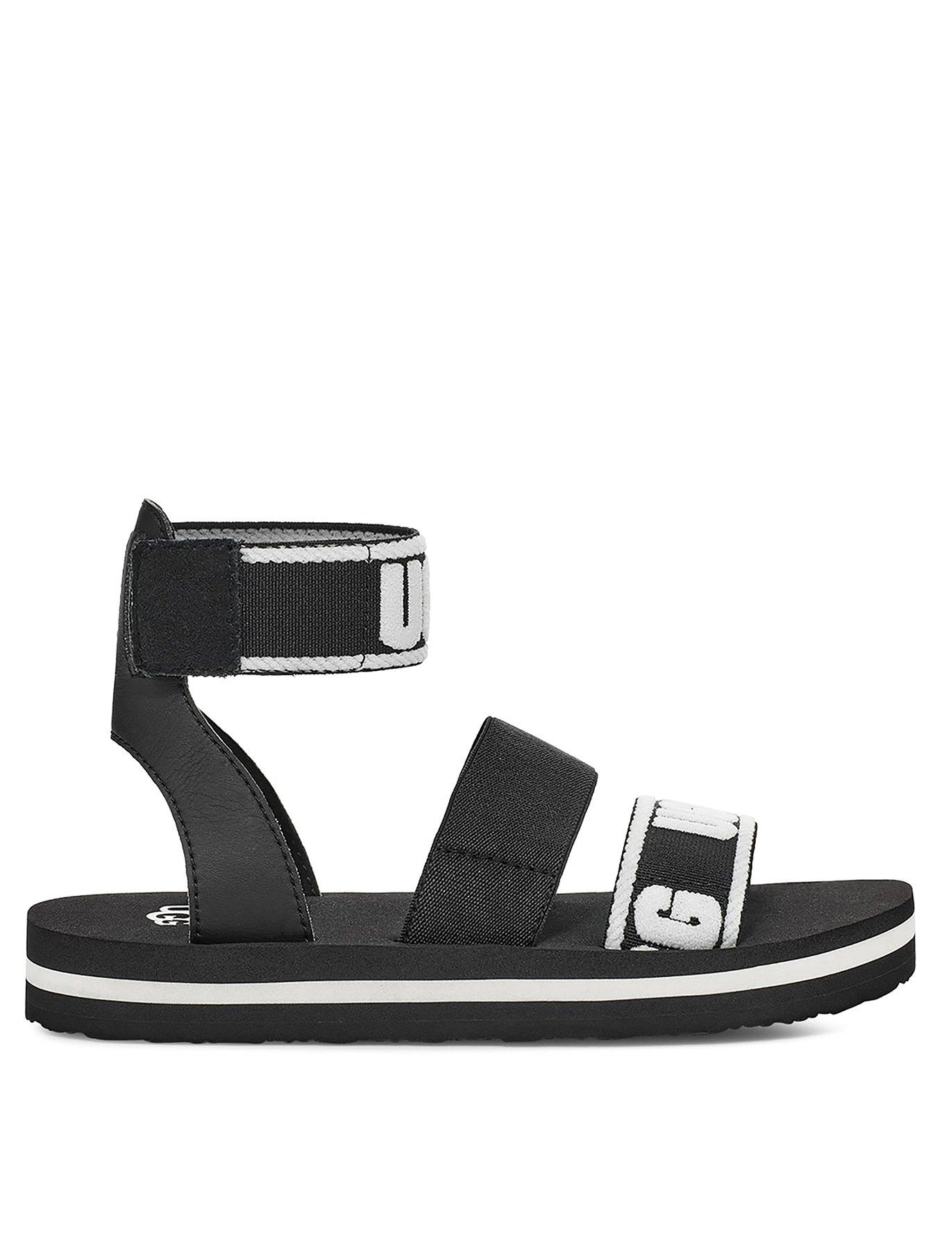 ugg-allisa-logo-sandal-black