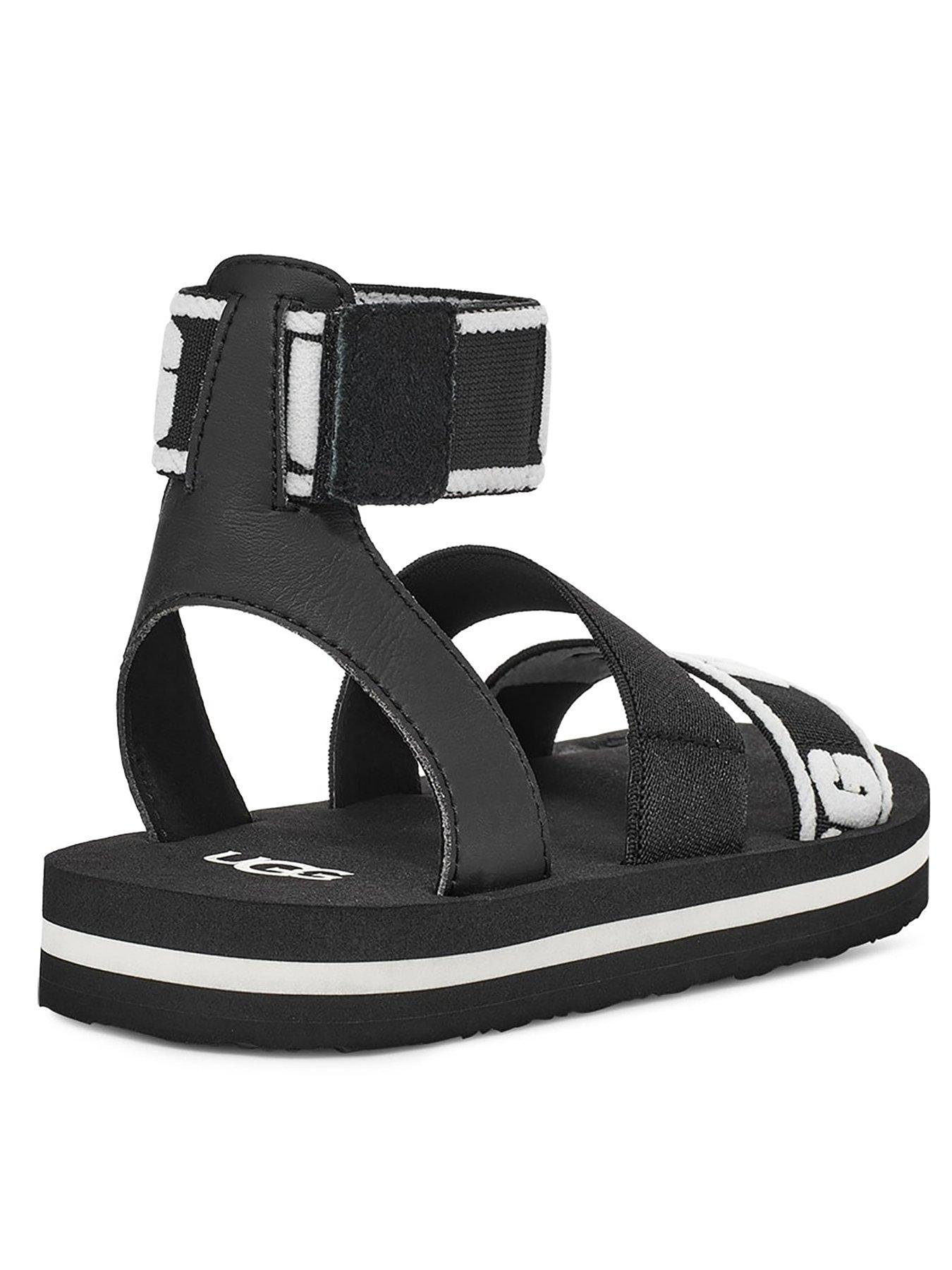 ugg-allisa-logo-sandal-blackstillFront