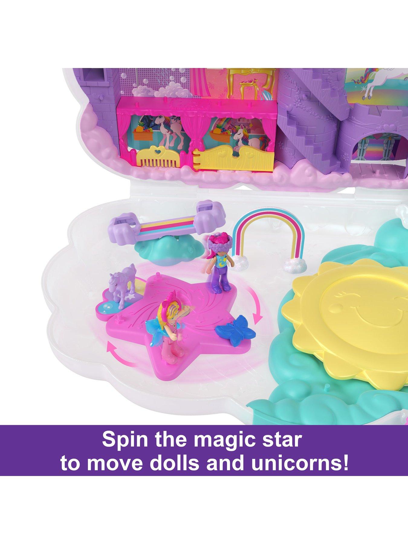 Image 4 of 7 of Polly Pocket Rainbow Unicorn Salon Compact&nbsp;Playset