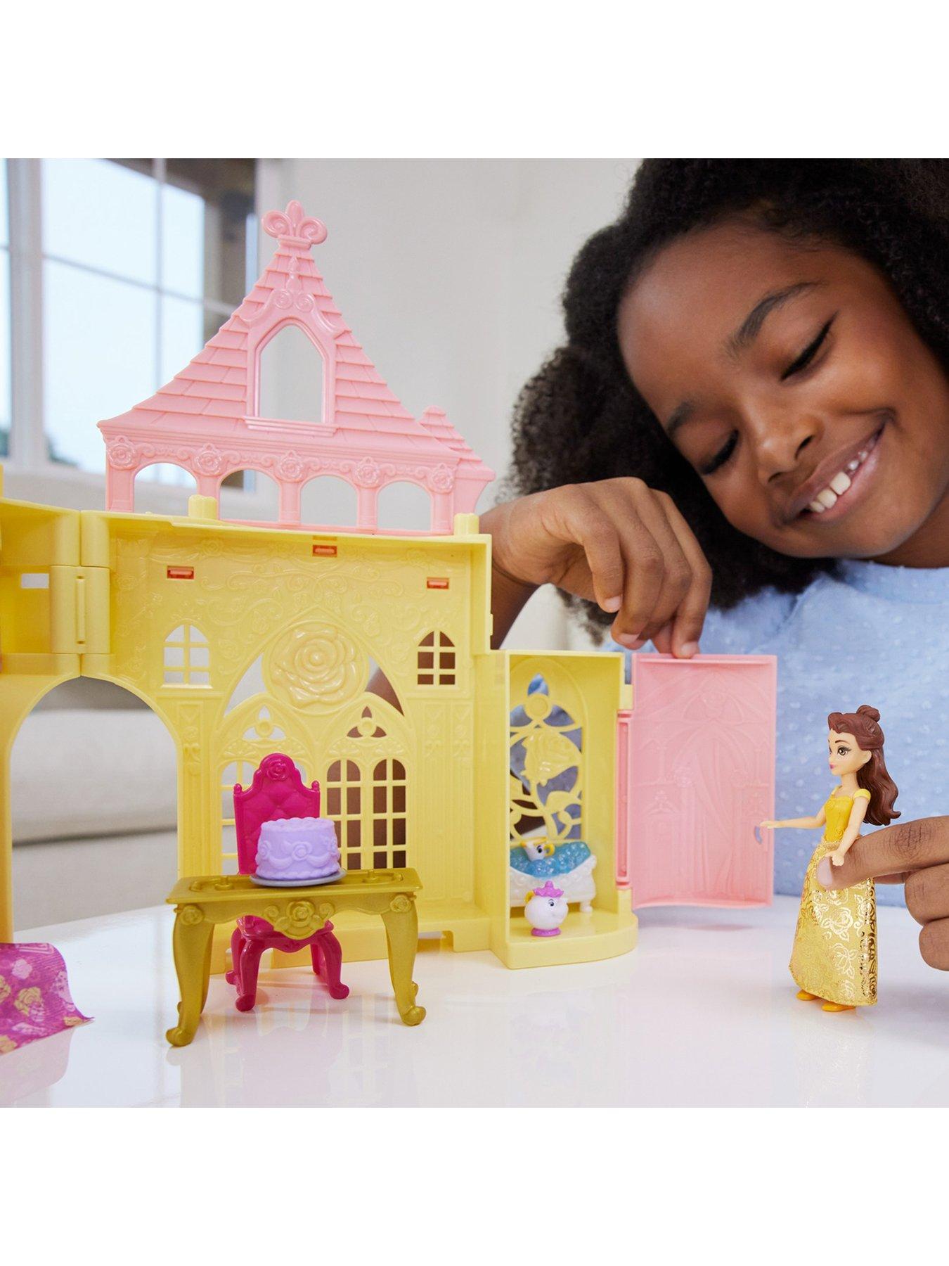  Mattel Disney Frozen Toys, Elsa Ice Palace Storytime Stackers,  Castle Doll House Playset with Small Doll & 8 Accessories : Toys & Games