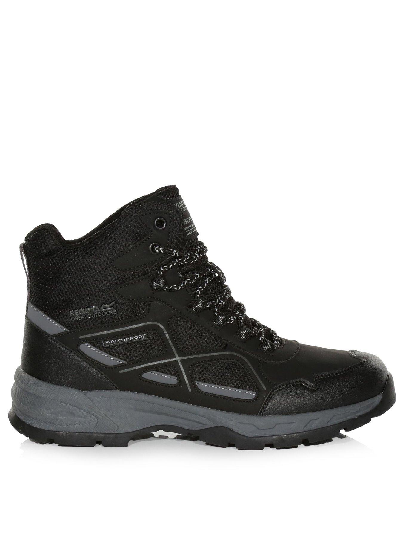 Regatta Mens Vendeavour Mid Walking Boots - Black/grey