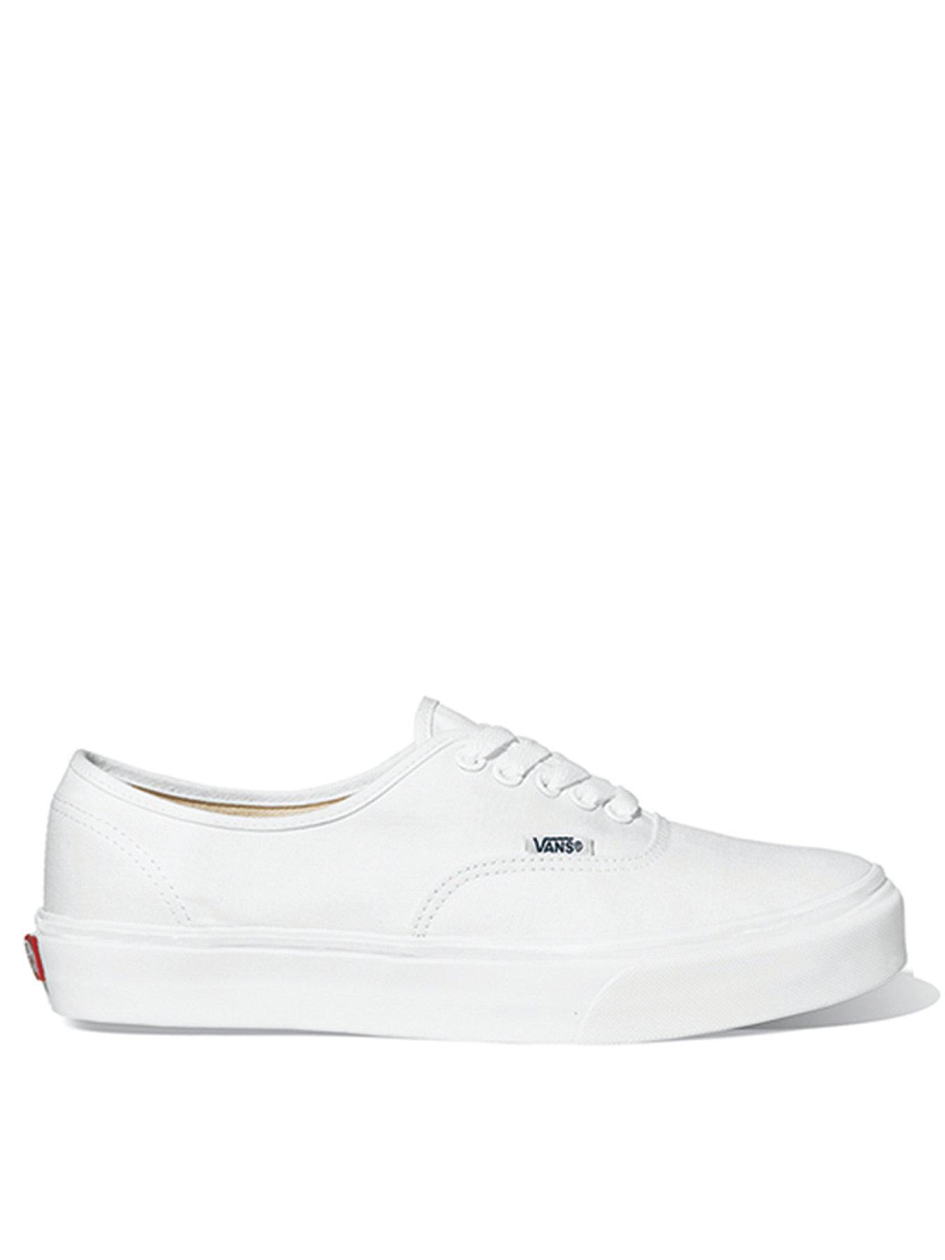 Mens white shop vans trainers