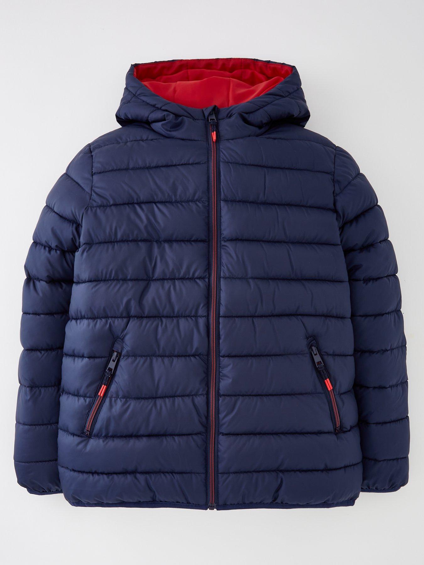 Navy cheap duvet coat