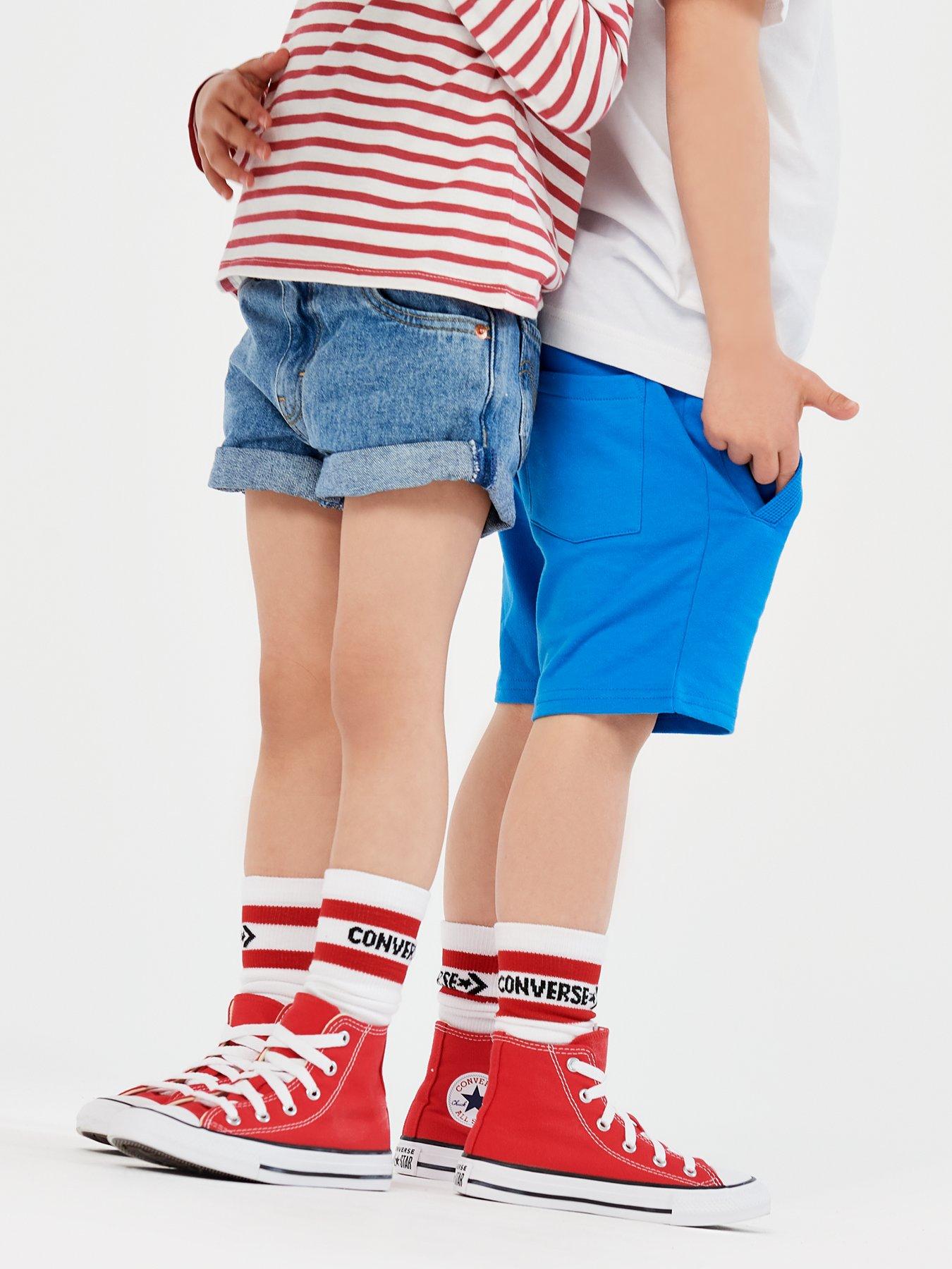 Image 1 of 7 of Converse Kids Unisex Hi Top Trainer - Red