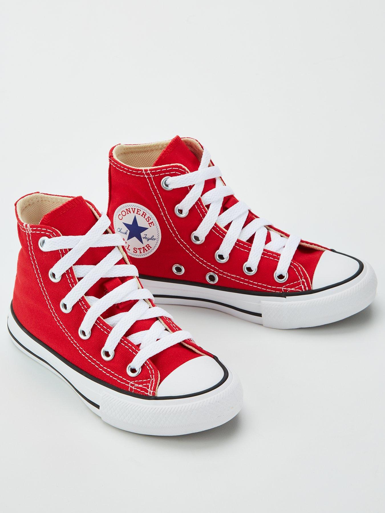 Image 2 of 7 of Converse Kids Unisex Hi Top Trainer - Red