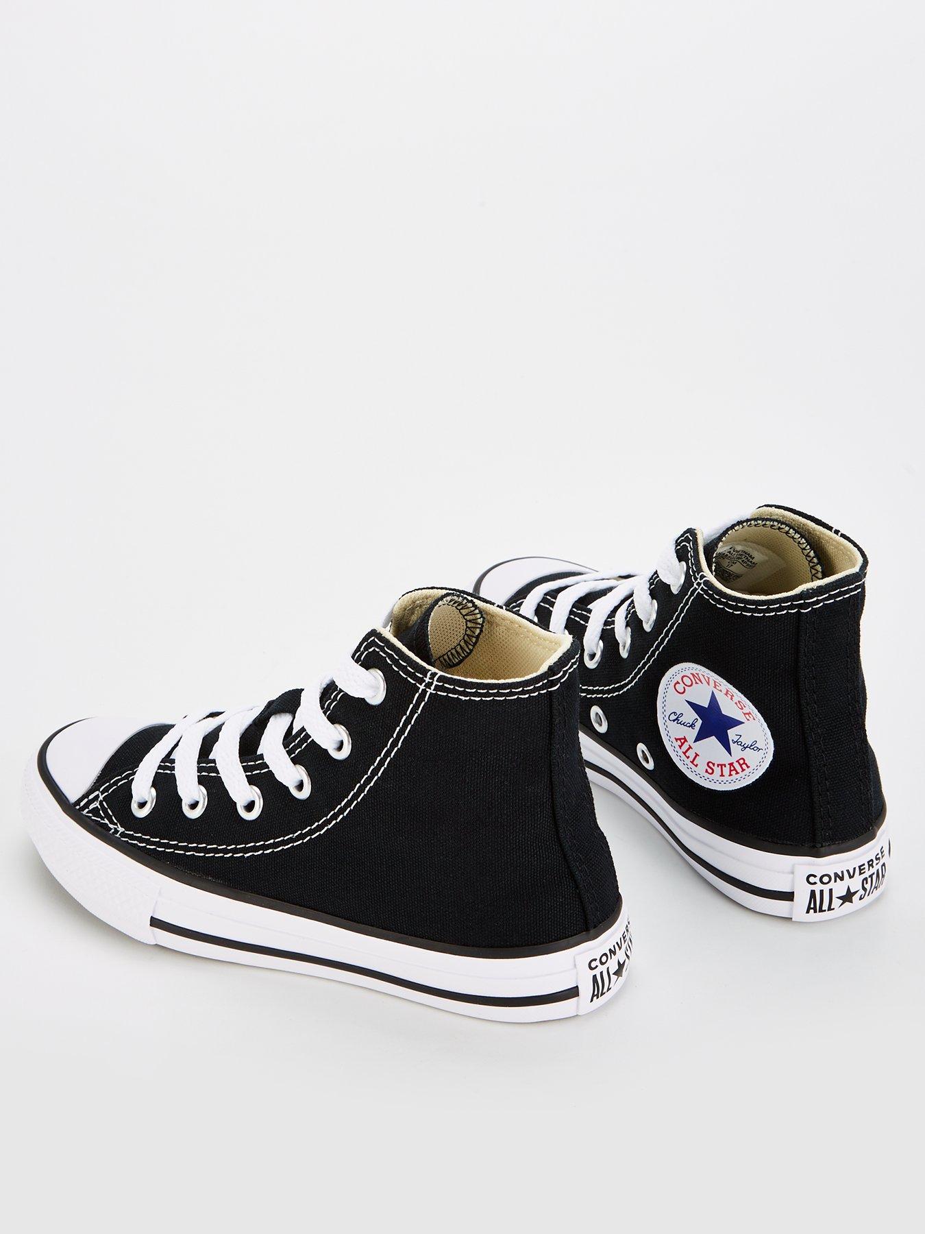 Childrens black converse pumps online