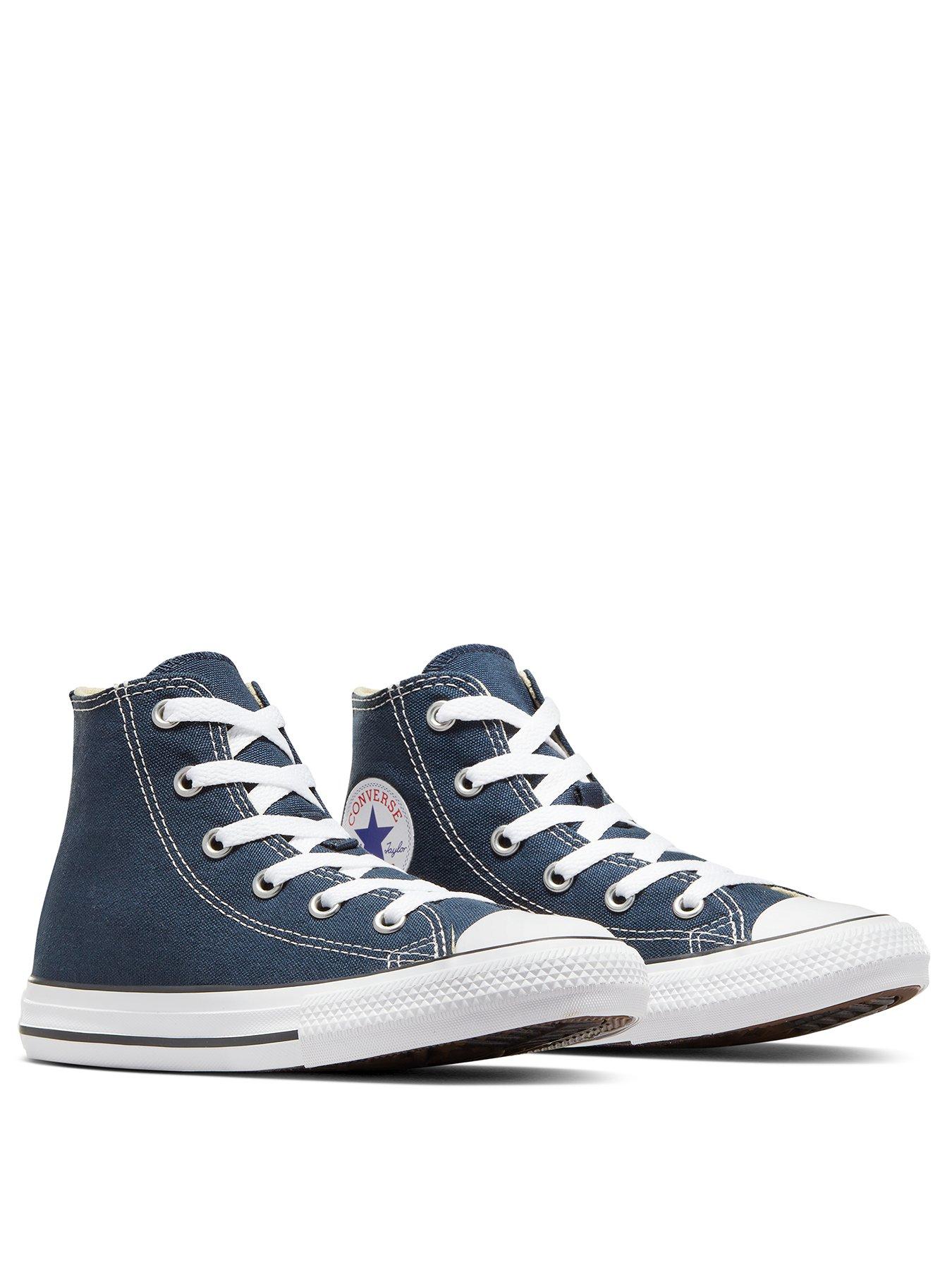 converse-unisex-kids-trainers-navystillFront