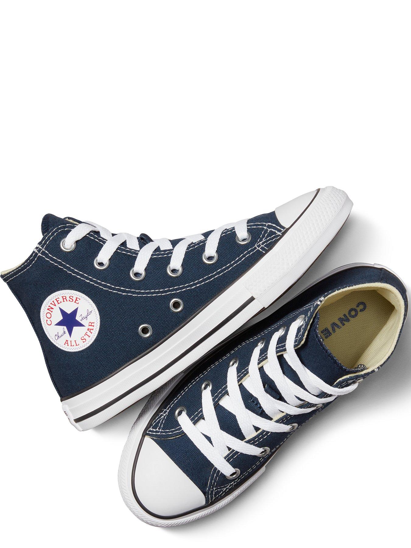 Image 4 of 7 of Converse Unisex Kids Hi Top Trainers - Navy