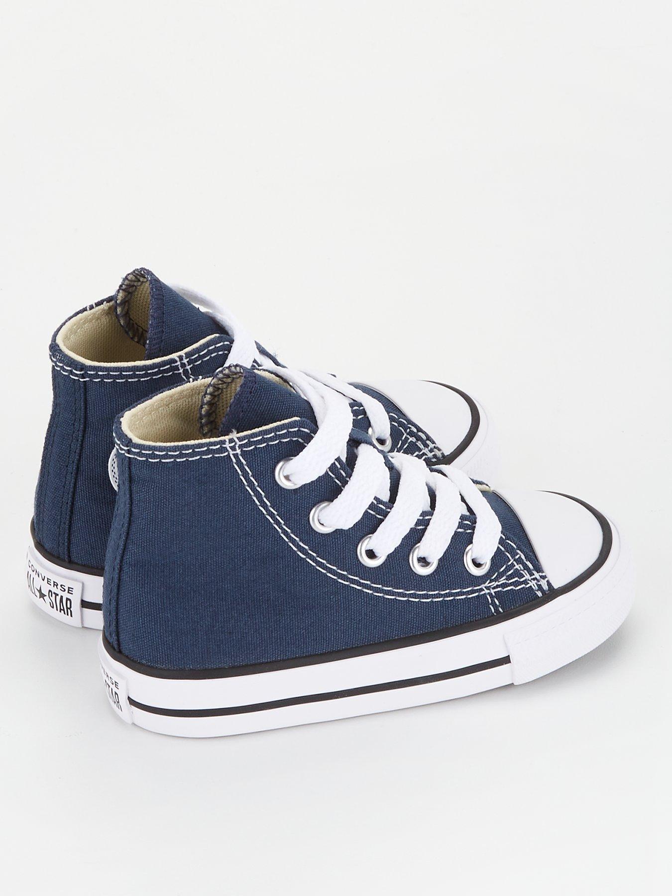 Image 3 of 7 of Converse Infant Boys Hi Top Trainers - Navy