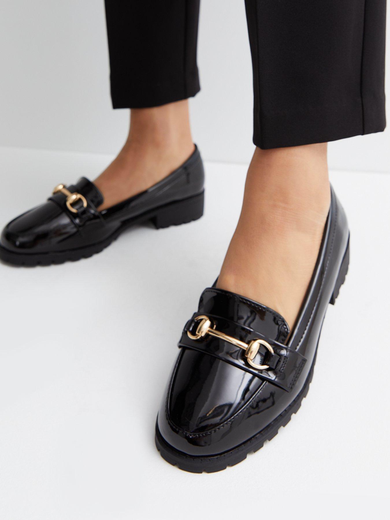 Wide fit 2025 black loafers