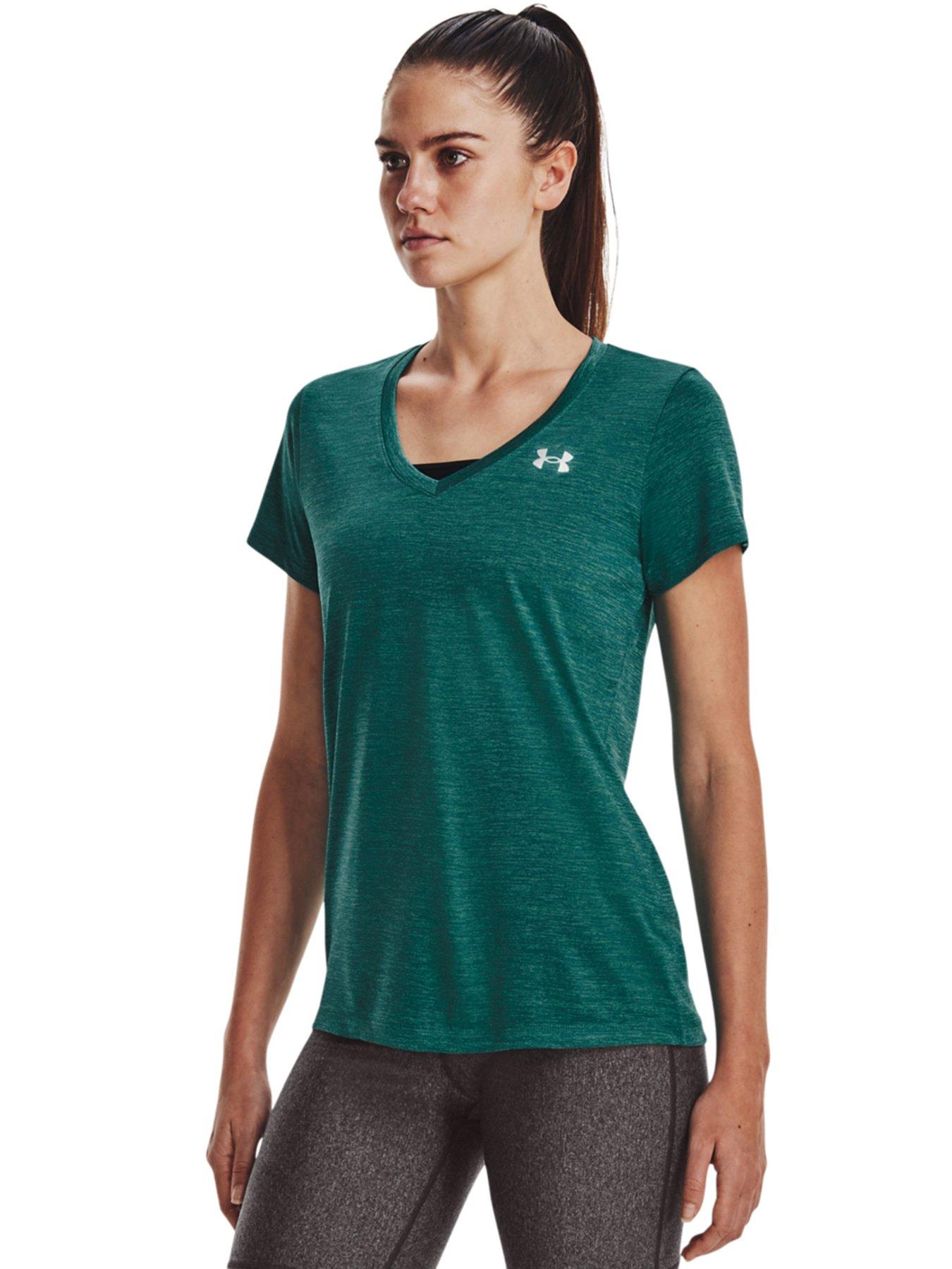 Under Armour Womens Tech Twist V-Neck (Midnight Navy-Cadet