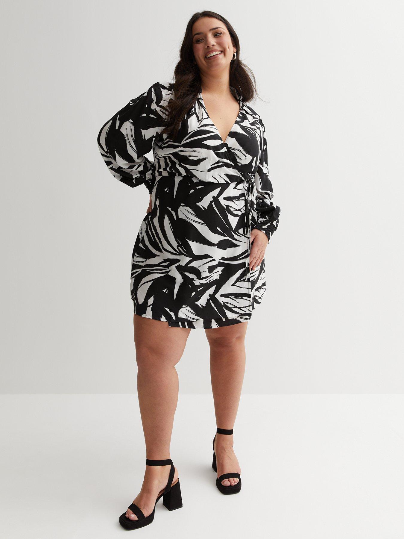 Mini wrap outlet dress long sleeve