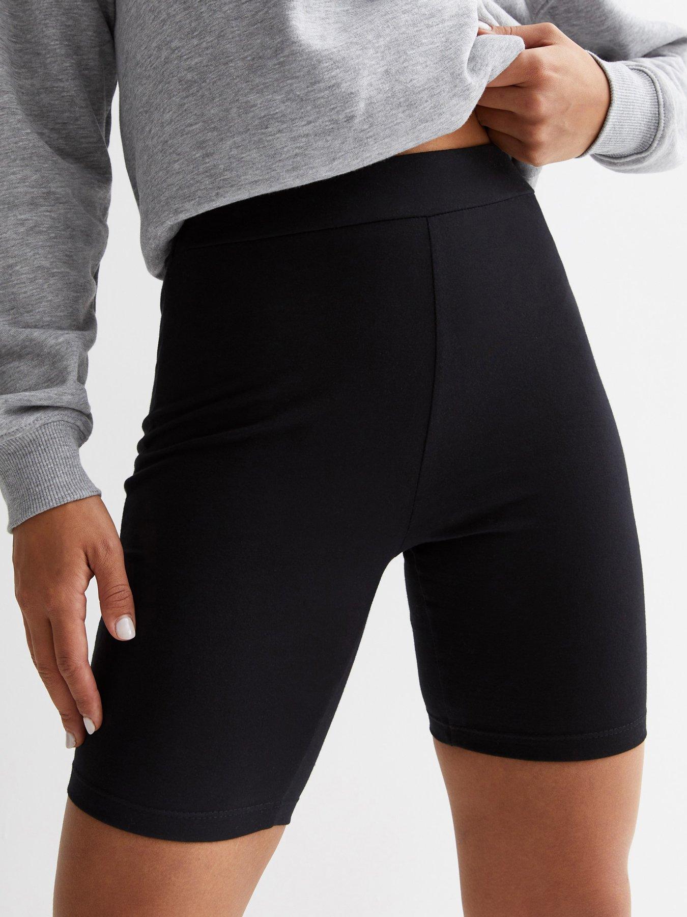 New look best sale black cycling shorts