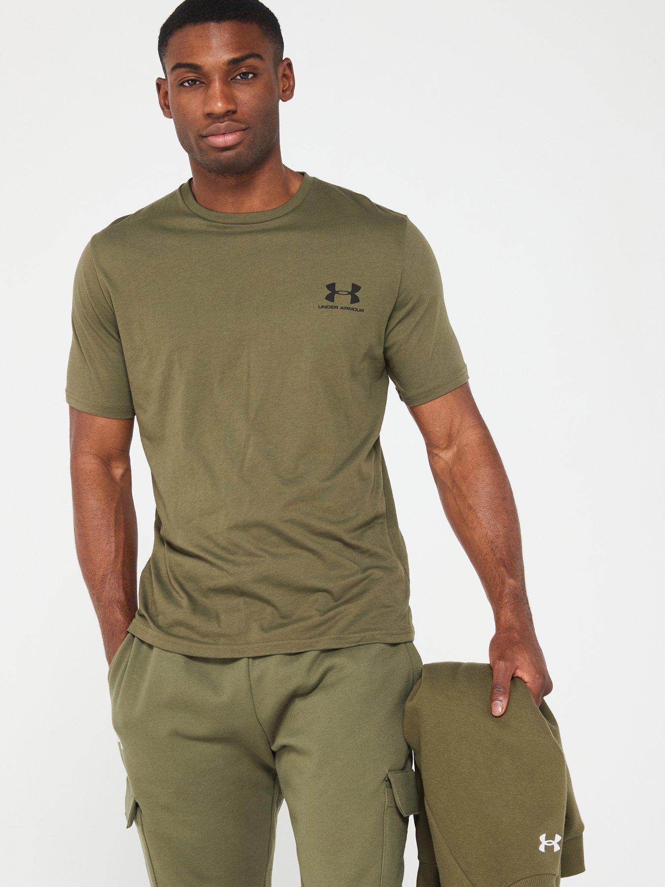 Image 1 of 4 of UNDER ARMOUR Training Sportstyle Left Chest Short Sleeve&nbsp;T-Shirt - Khaki