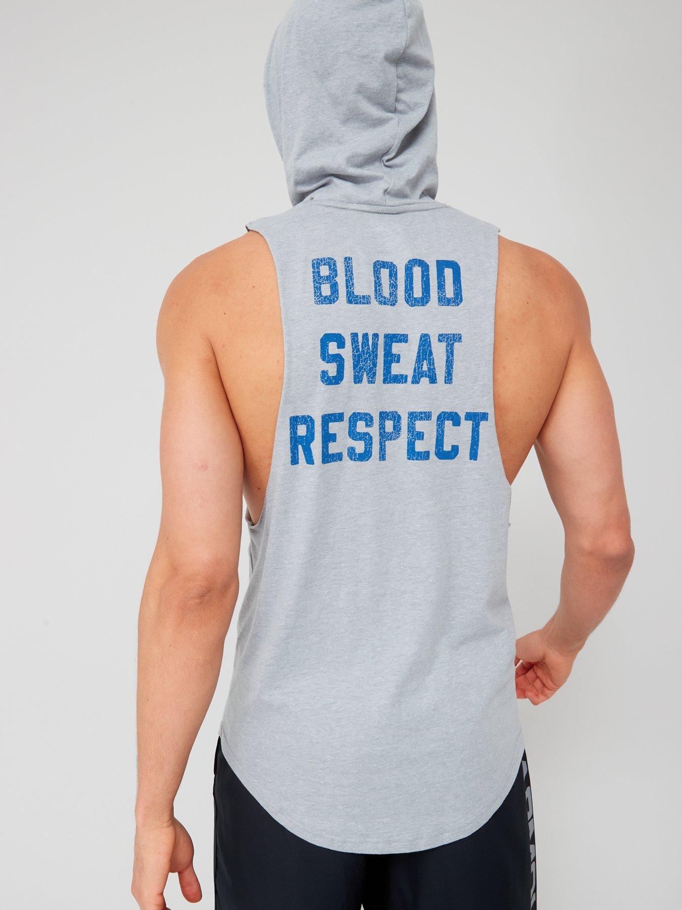 UNDER ARMOUR x PROJECT ROCK BSR BLOOD SWEAT RESPECT DWAYNE JOHNSON TANK TOP  sz L