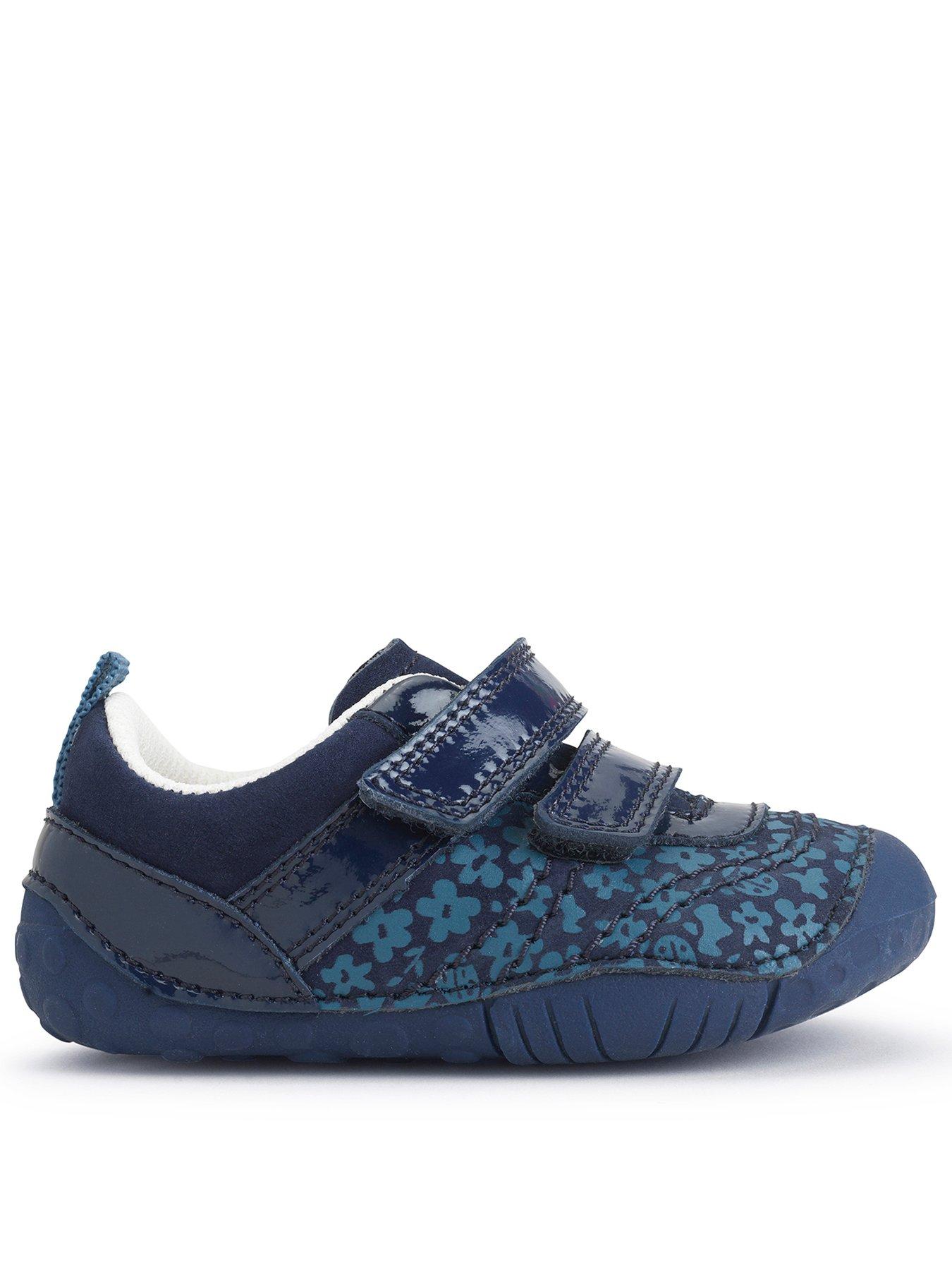 Navy blue floral store shoes