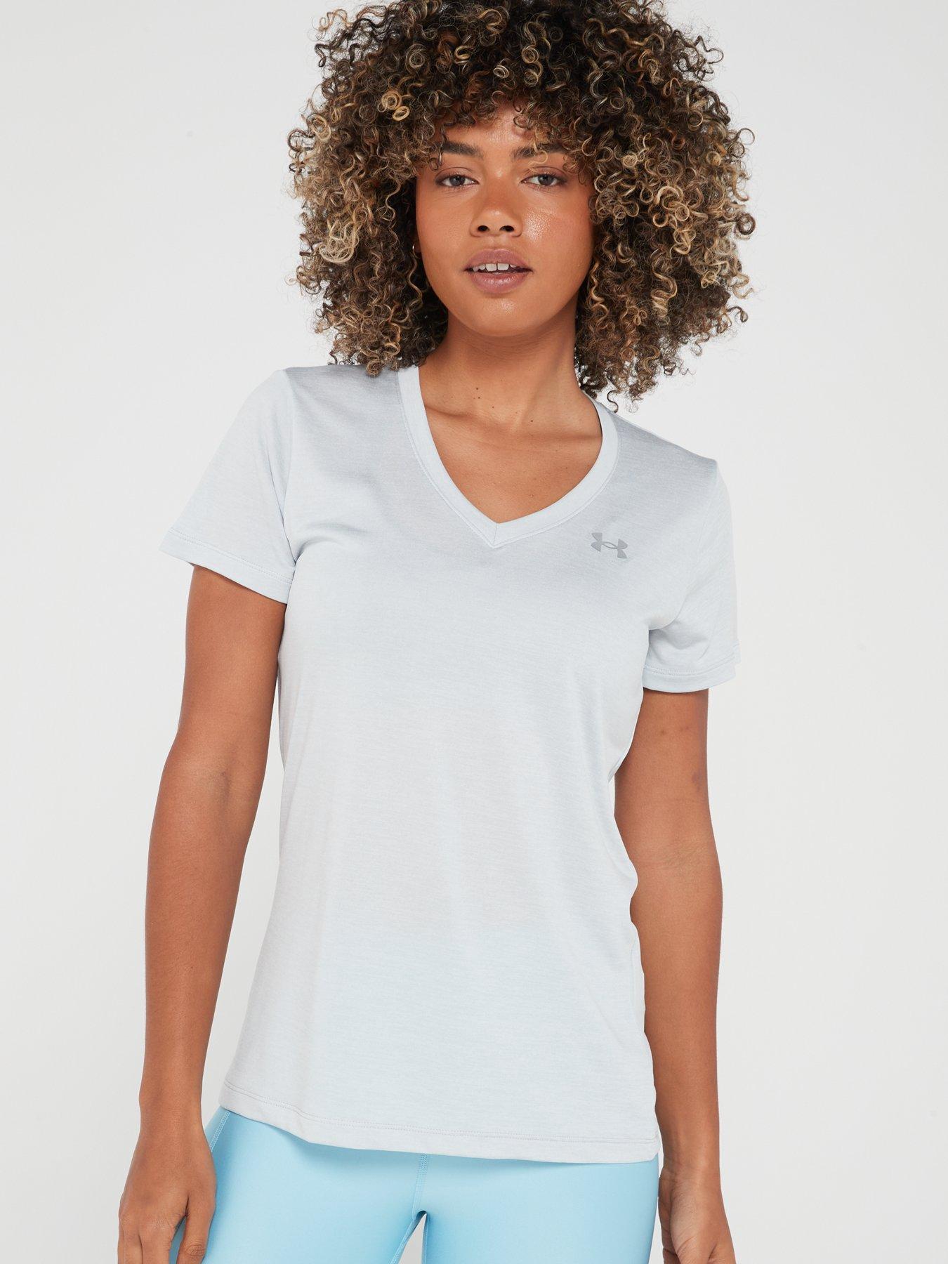 Under Armour Womens UA Tech Twist Tee Grey 1X