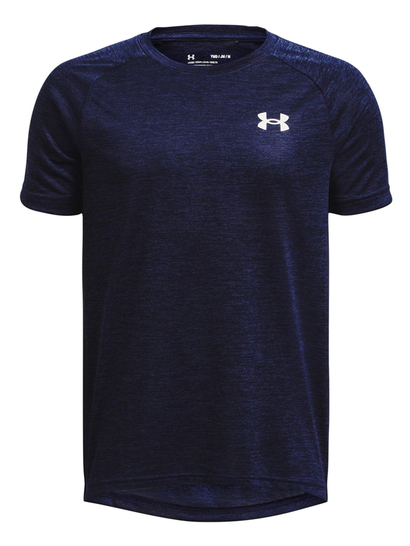 Navy under armour store t shirt