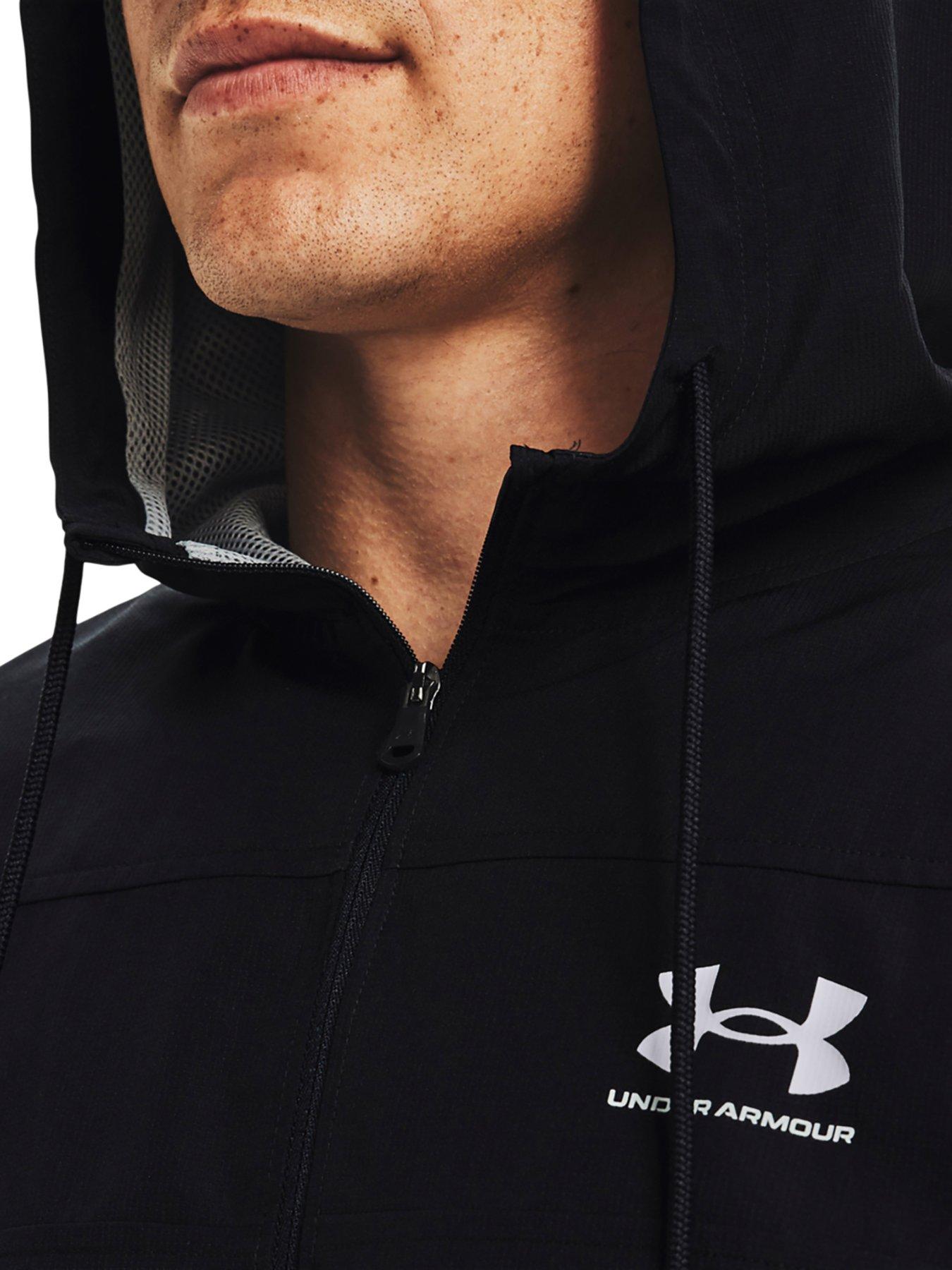 under-armour-mens-training-sportstyle-windbreaker-blackgreyoutfit