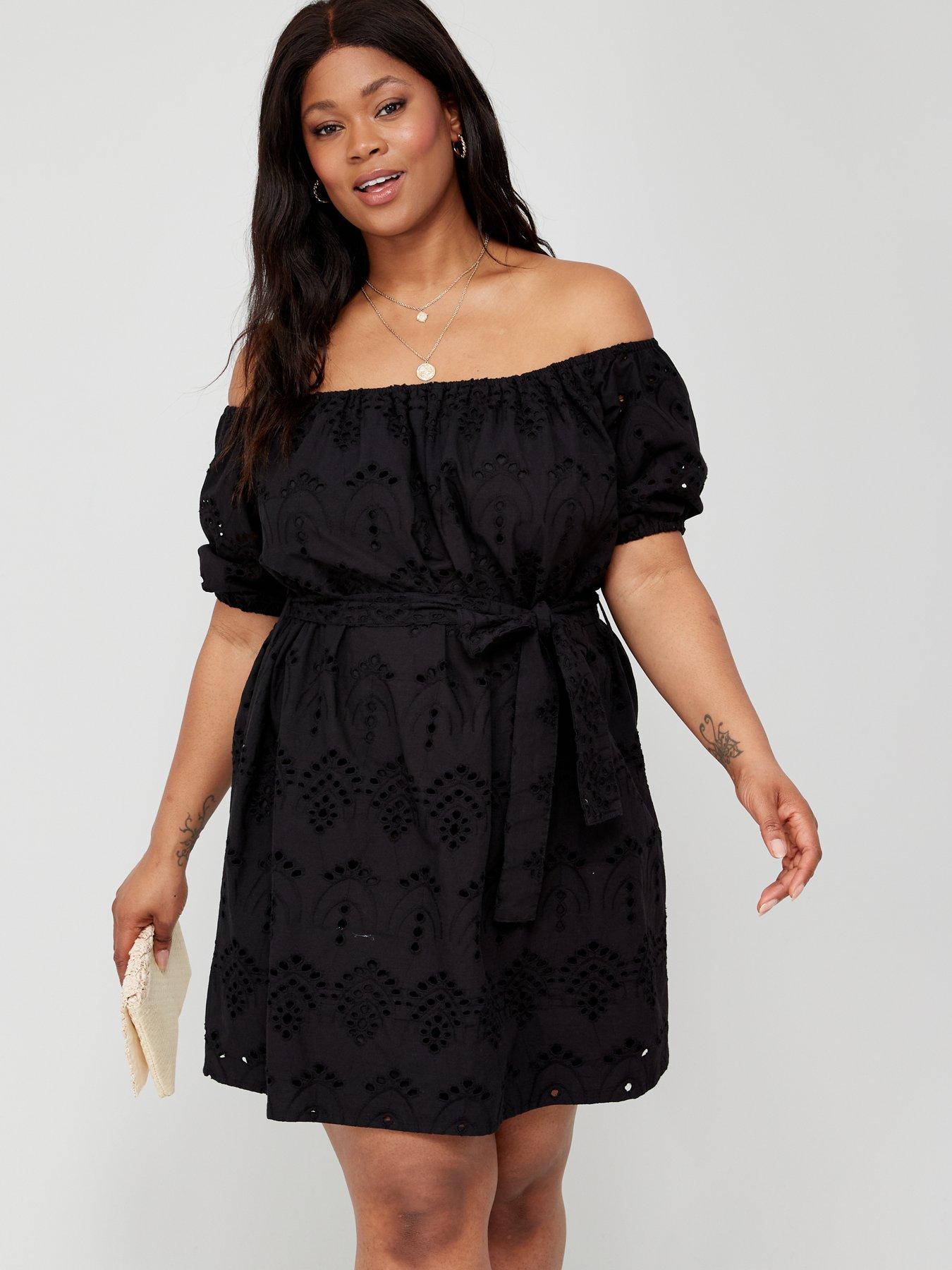 Plus size bardot on sale dress