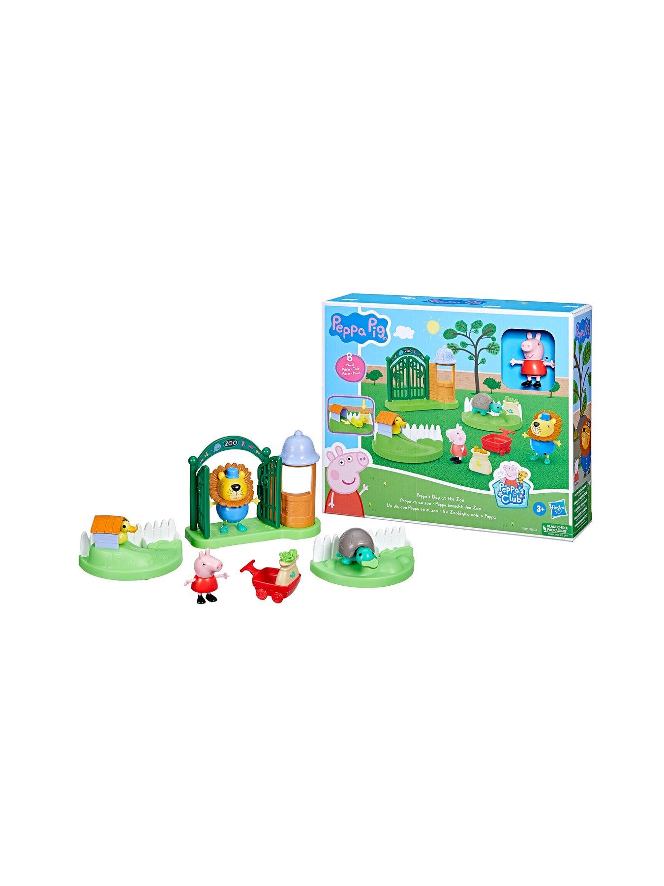  Peppa Pig Peppa's Adventures Grandpa Pig's Cabin Boat Vehicle  Preschool Toy: 1 Figure, Removable Deck, Rolling Wheels, for Ages 3 and Up  : Toys & Games