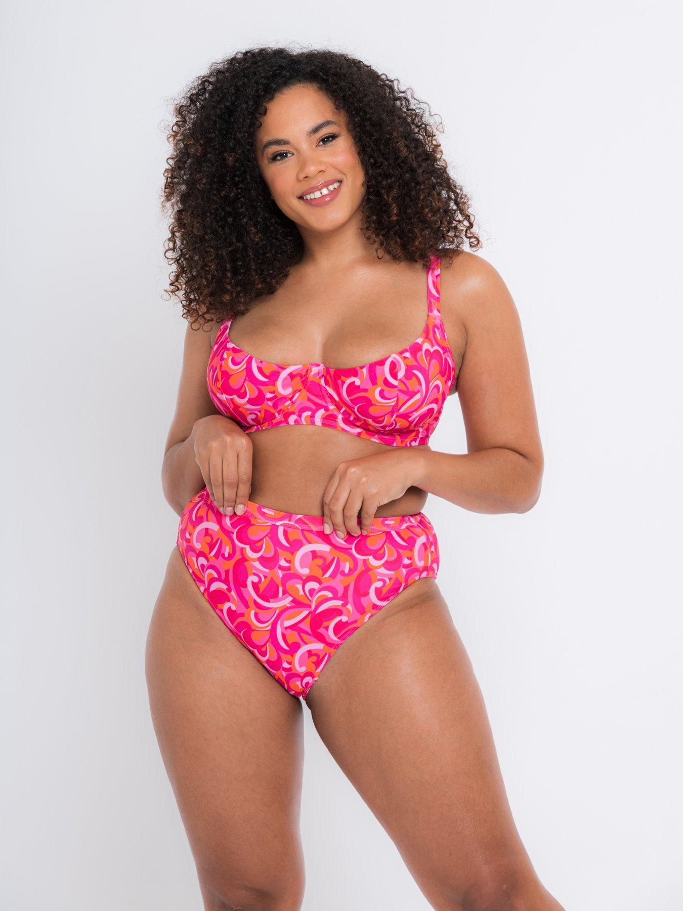 Curvy Kate Curvy Kate Retro Wave Balcony Bikini Print Mix