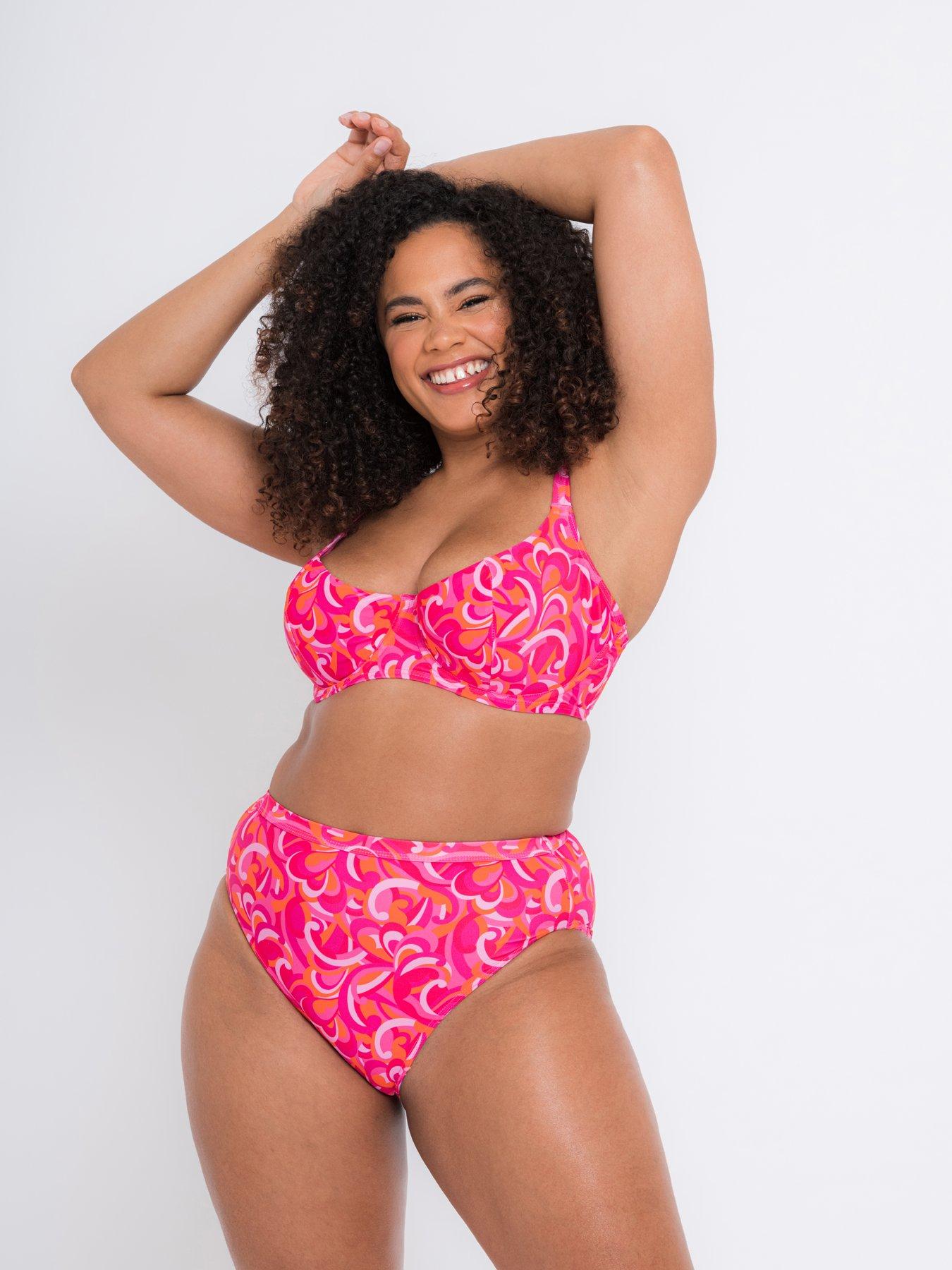 Curvy Kate Retro Wave Balcony Bikini Print Mix