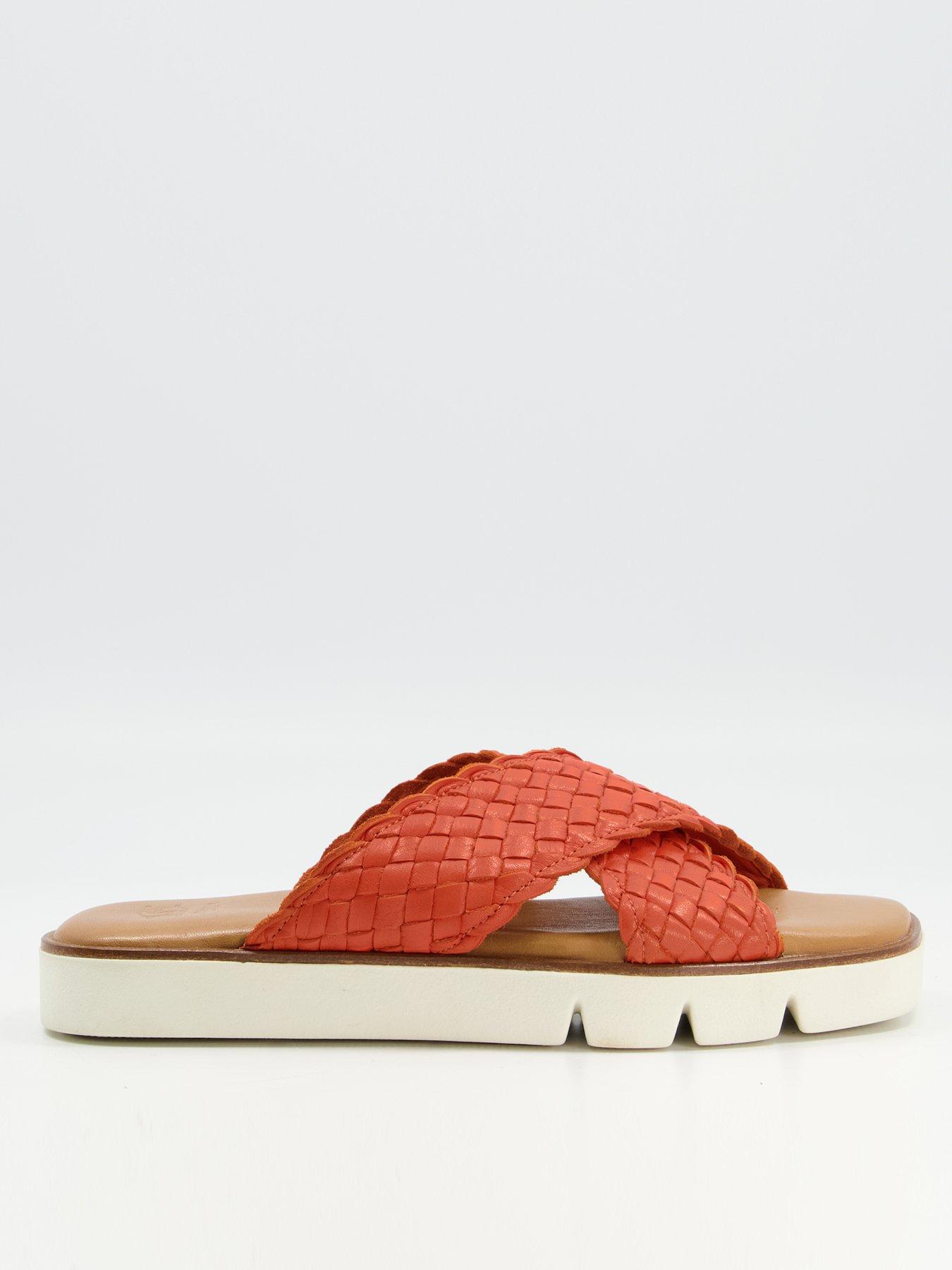 Dune hot sale leather sandals