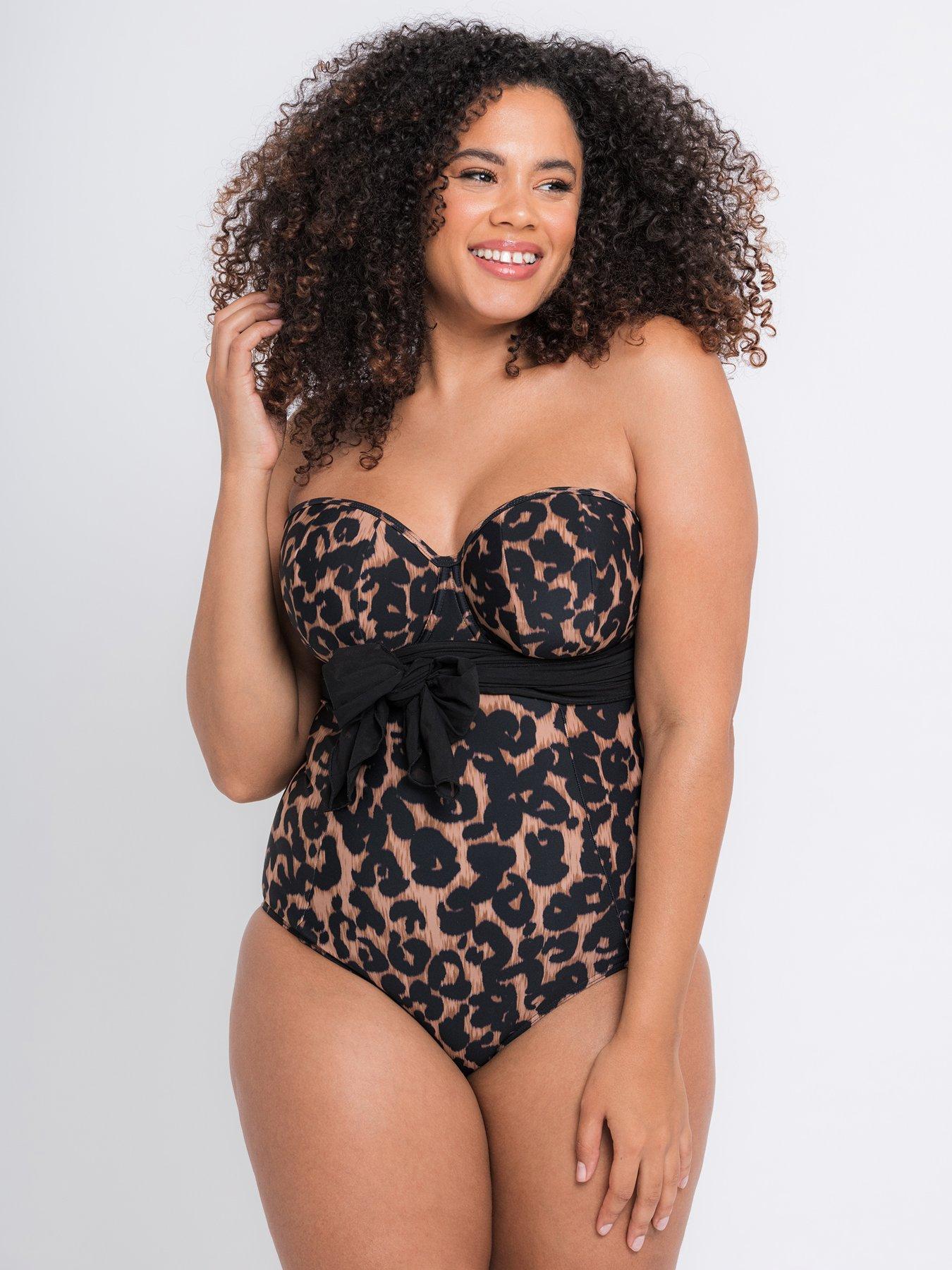 Leopard One Shoulder One Leg Teddy Bodysuit