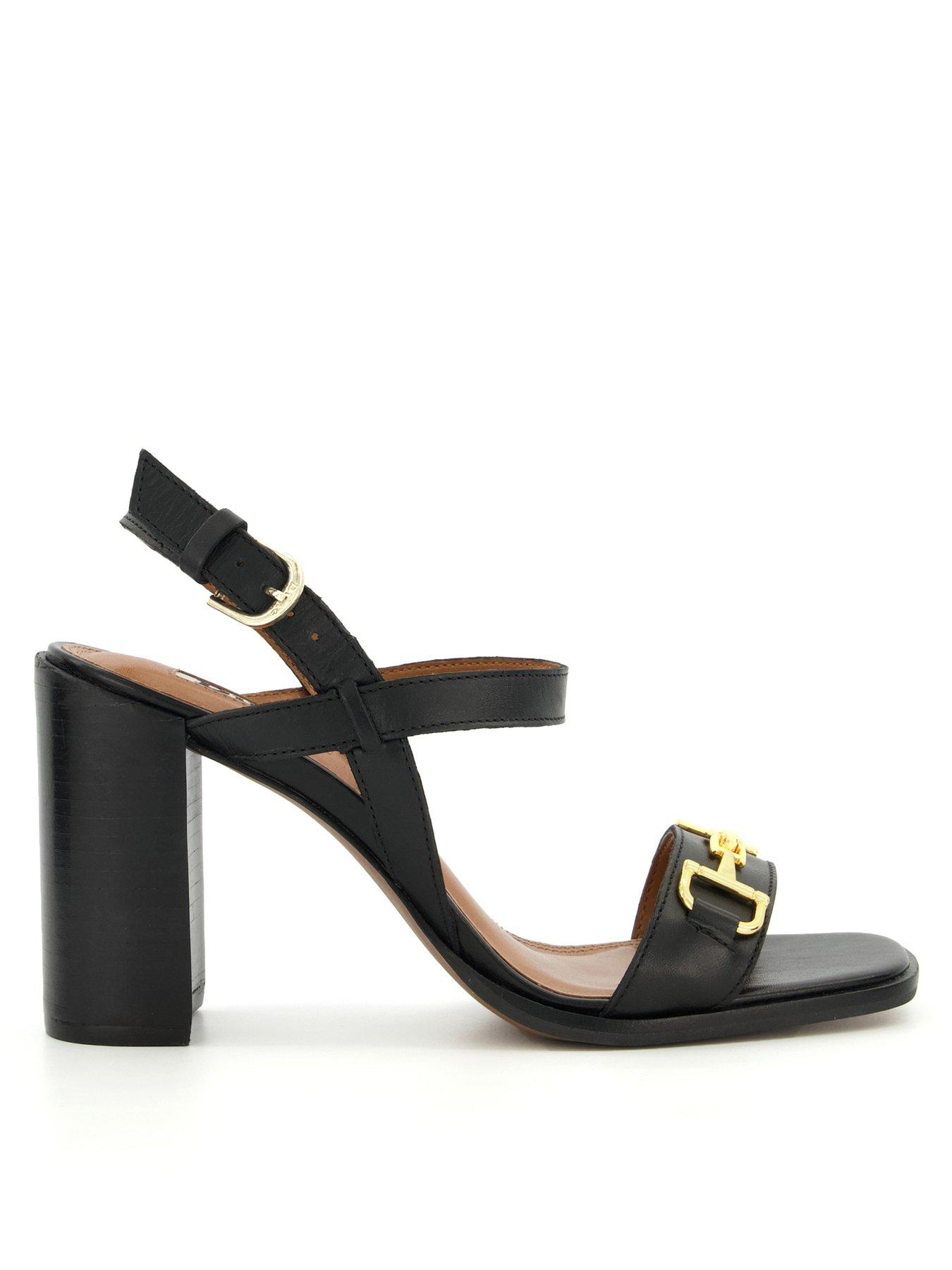 Dune black hotsell block heel shoes